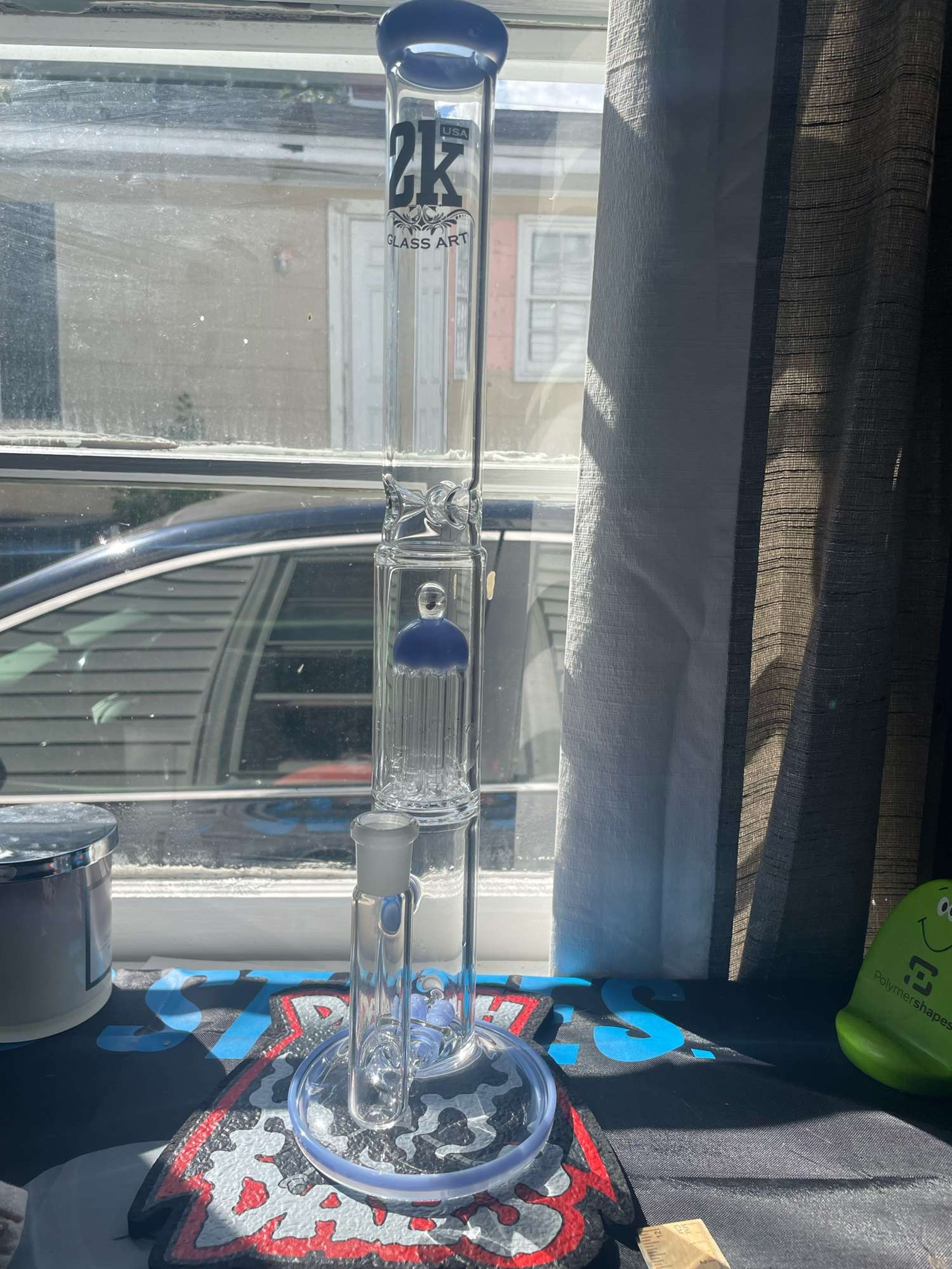 2k Glass Arts dual stem > 8 arm image 0