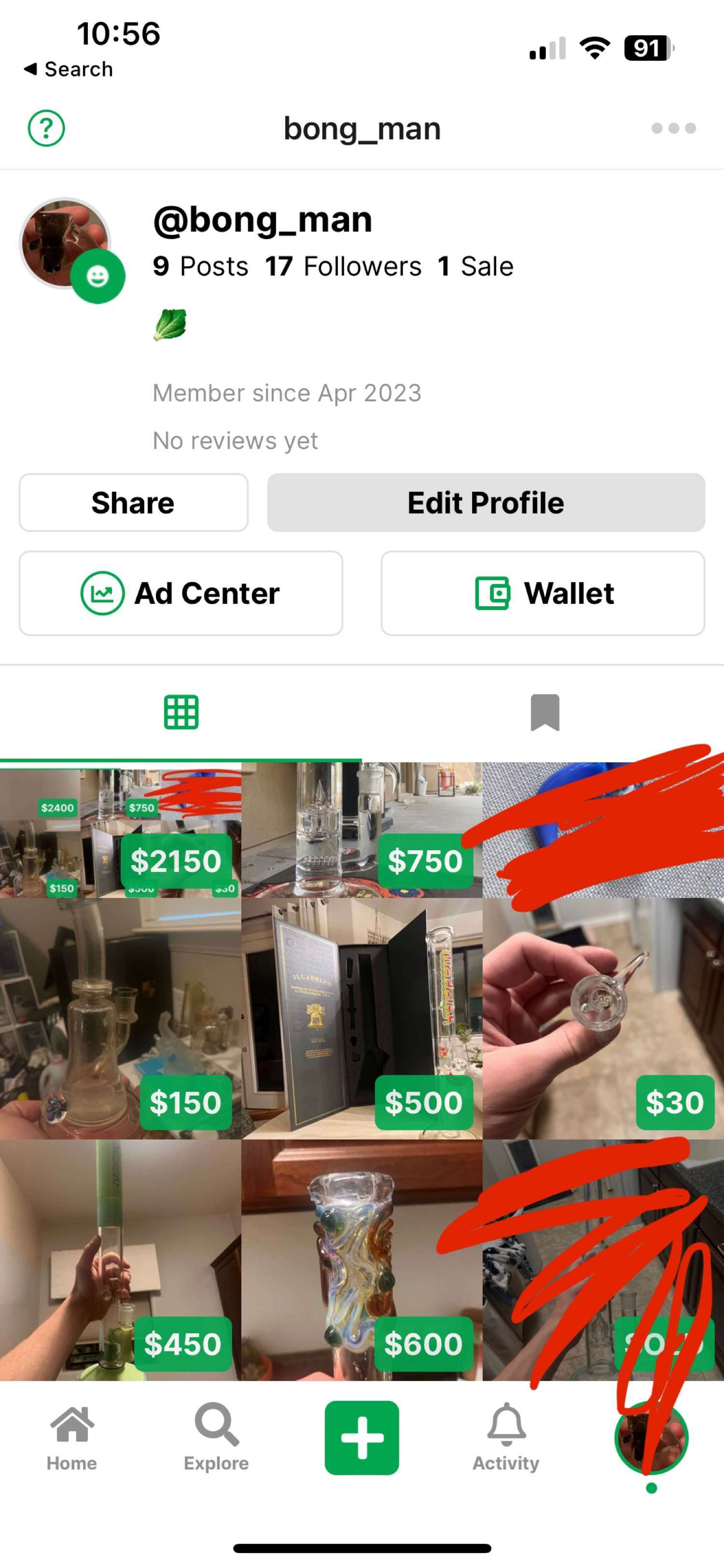 Preview pic of Everything on my page $2150