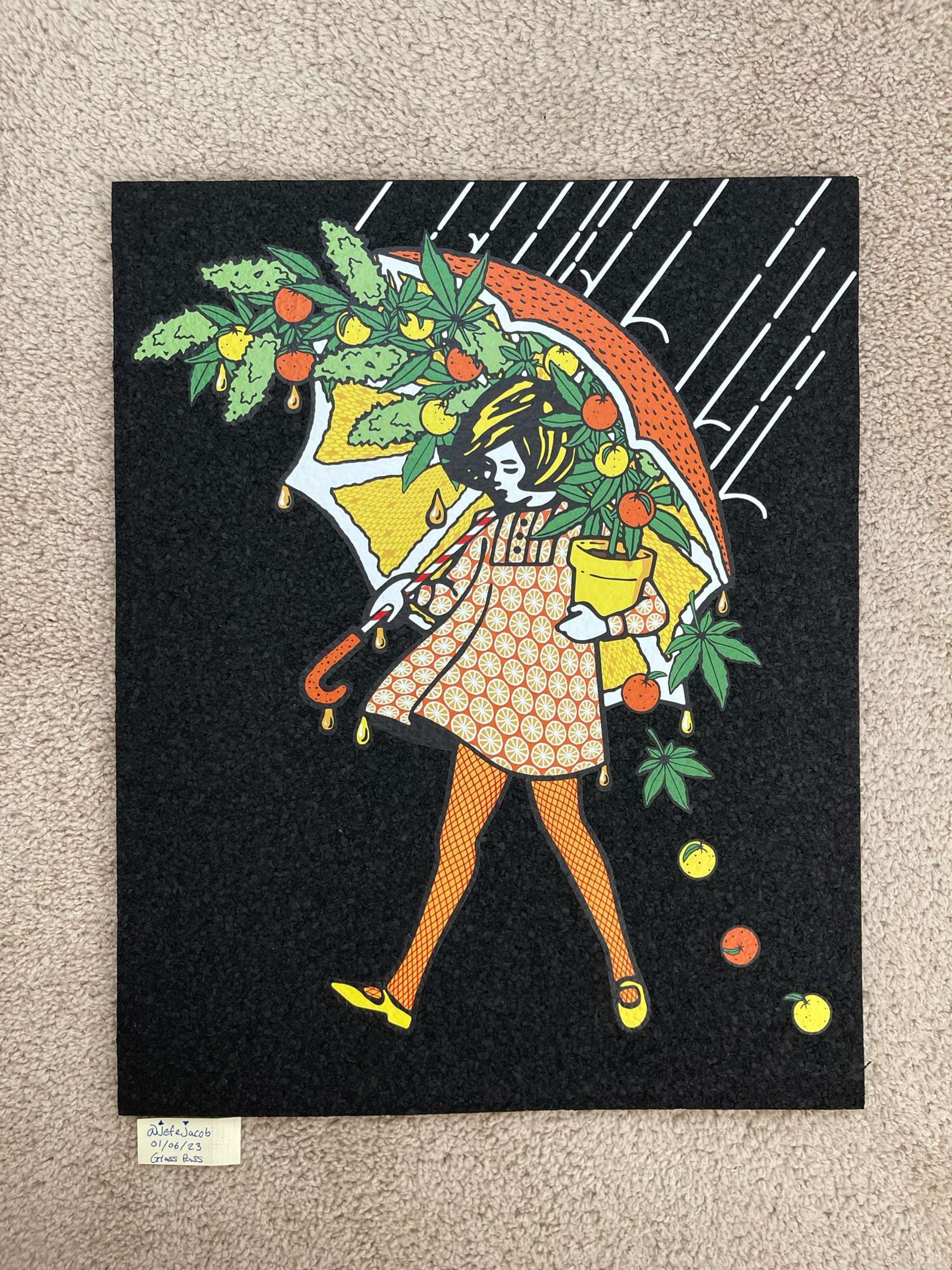 Slinger X Lyons X Pyroscopic Citrus Girl Sesh Moodmat image 0