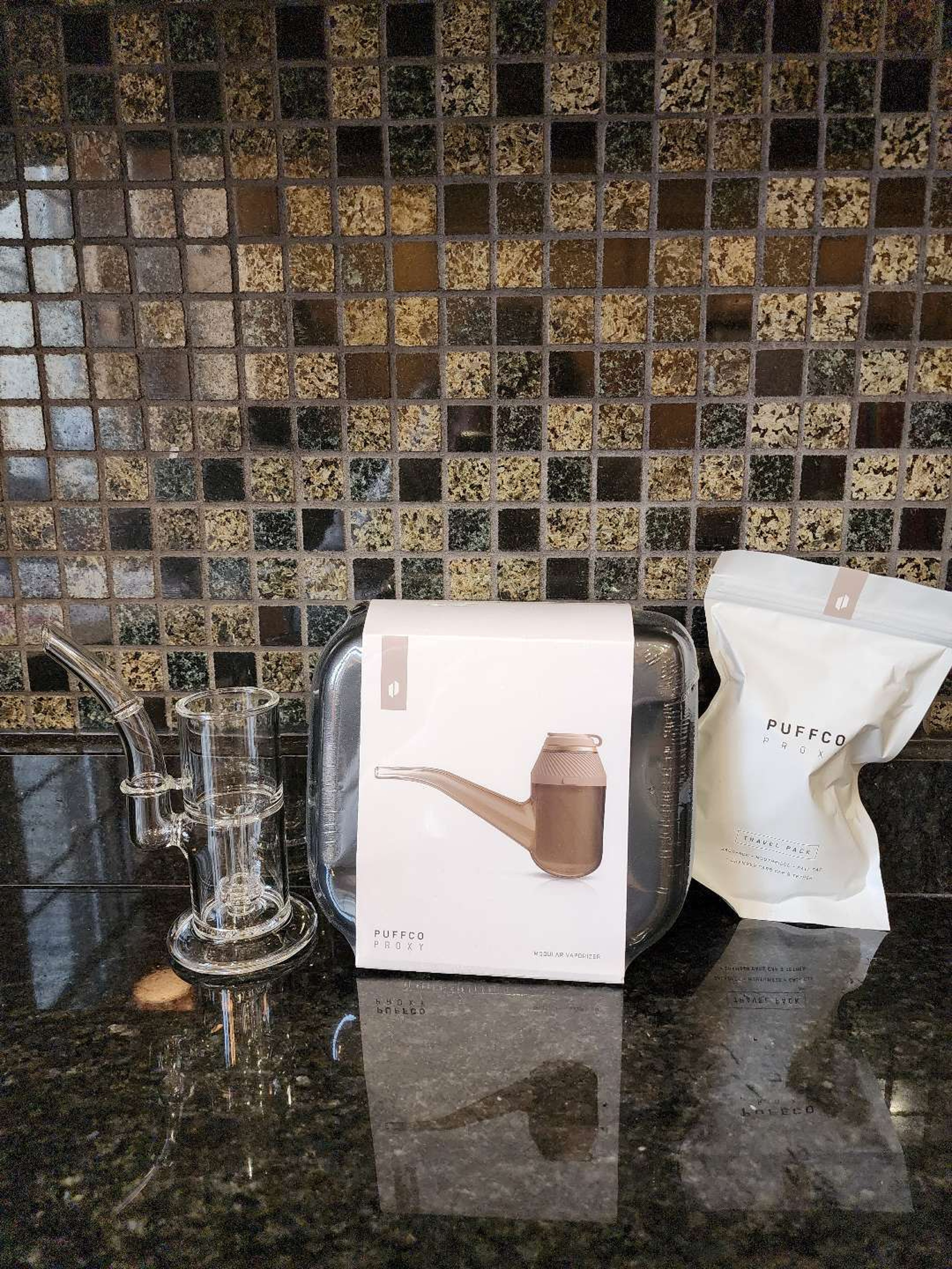 Puffco Proxy limited edition desert bundle w/ travel pack and custom proxy bubbler (new) image 0