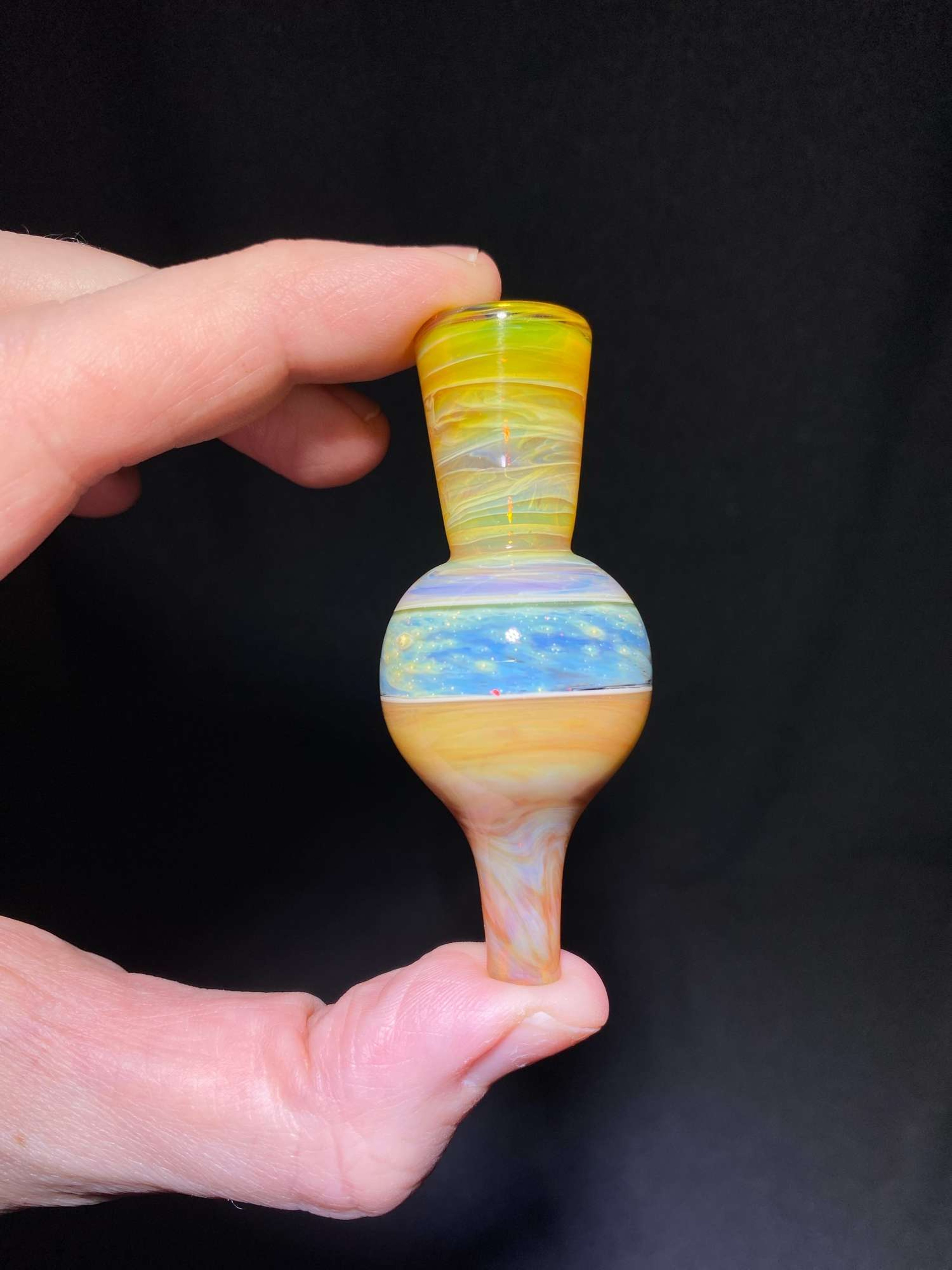 NS Yellow, Crushed Opal, Silver Fume Bubble Cap image 0