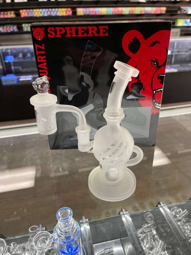 Preview pic of Bear Quartz Sphere Box Kit *Sandblasted*
