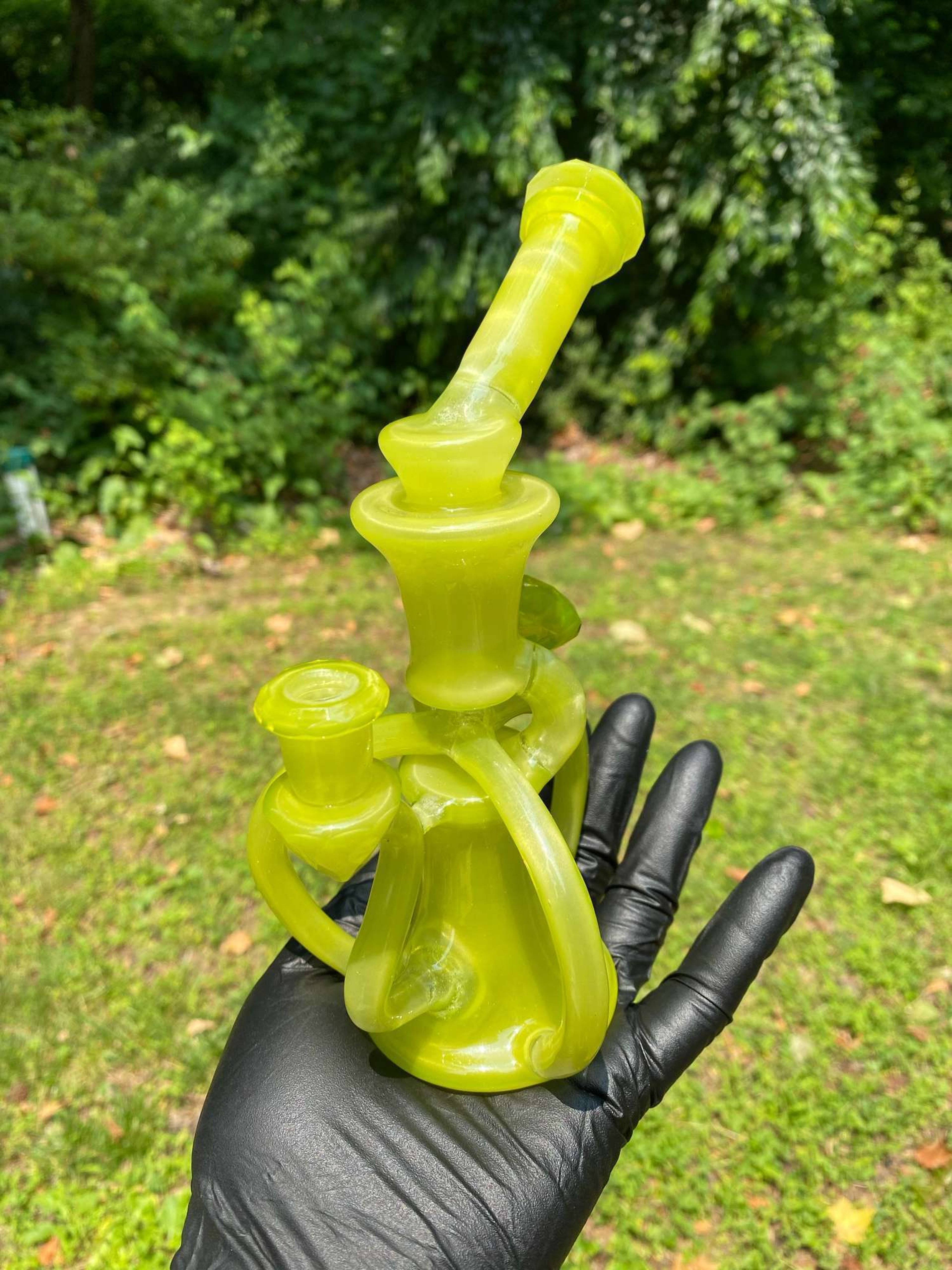 Preview pic of Zach Gatez (@gatezglass) - Faceted UV Lime Drop Triple Double