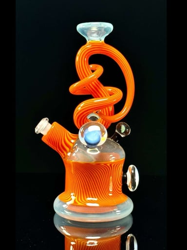 Preview pic of Cambria Glass Heavy Linework Swirl 10mm Rig