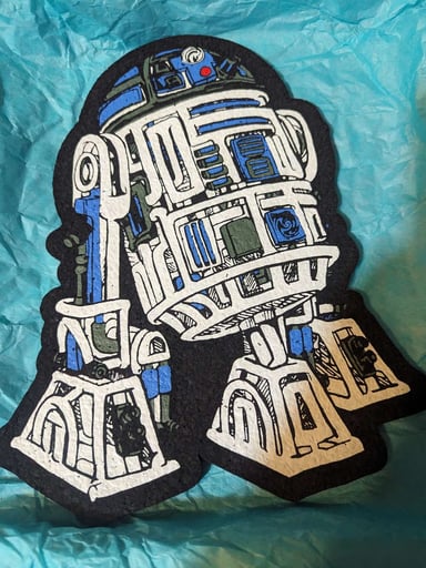 Preview pic of Banjo x team death star R2D2 moodmat 10/10 new never used