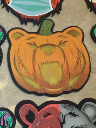Preview pic of Pumpkin bear quartz moodmat limited edition 2021