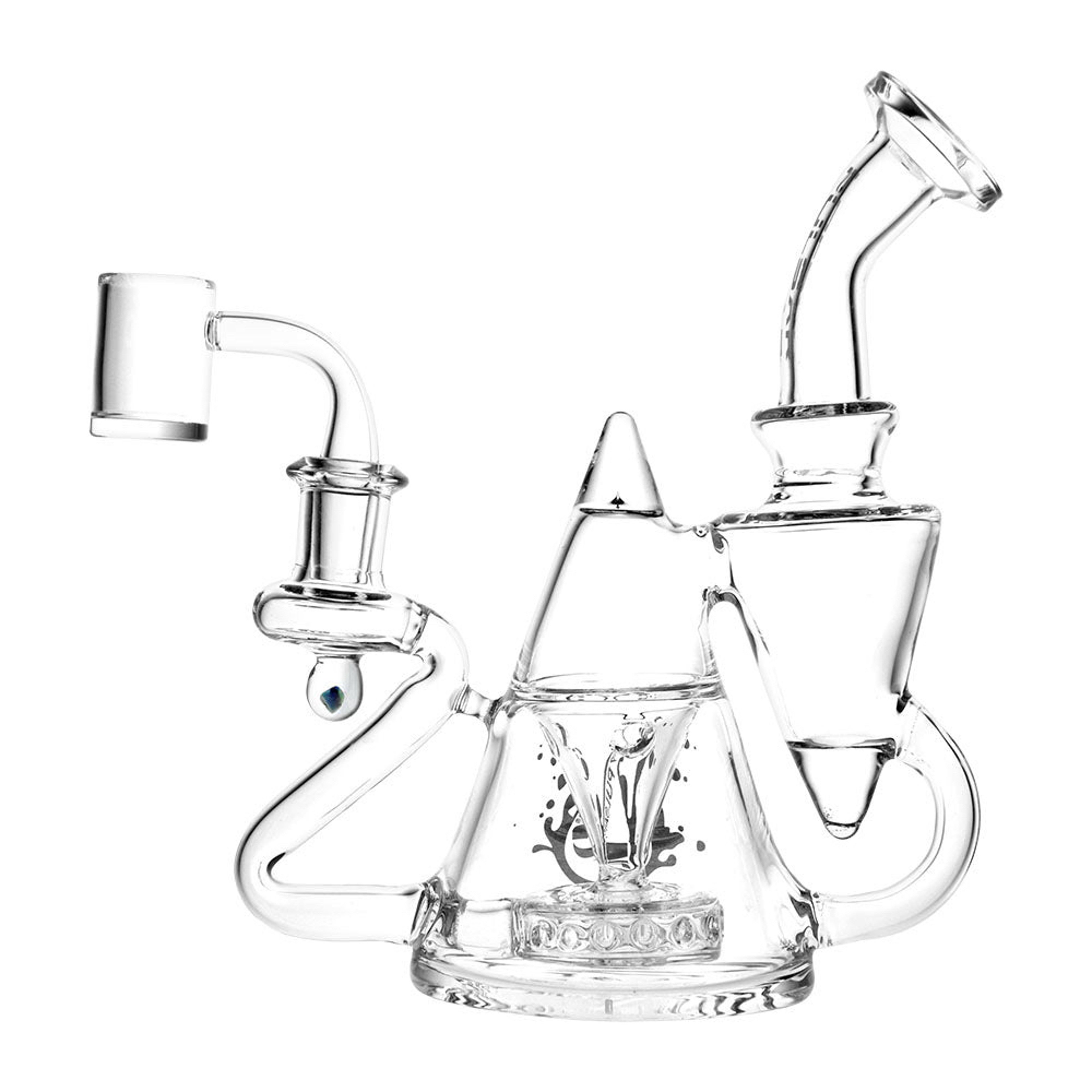 Preview pic of Pulsar 7.75" Clear Tea Pot Recycler Rig