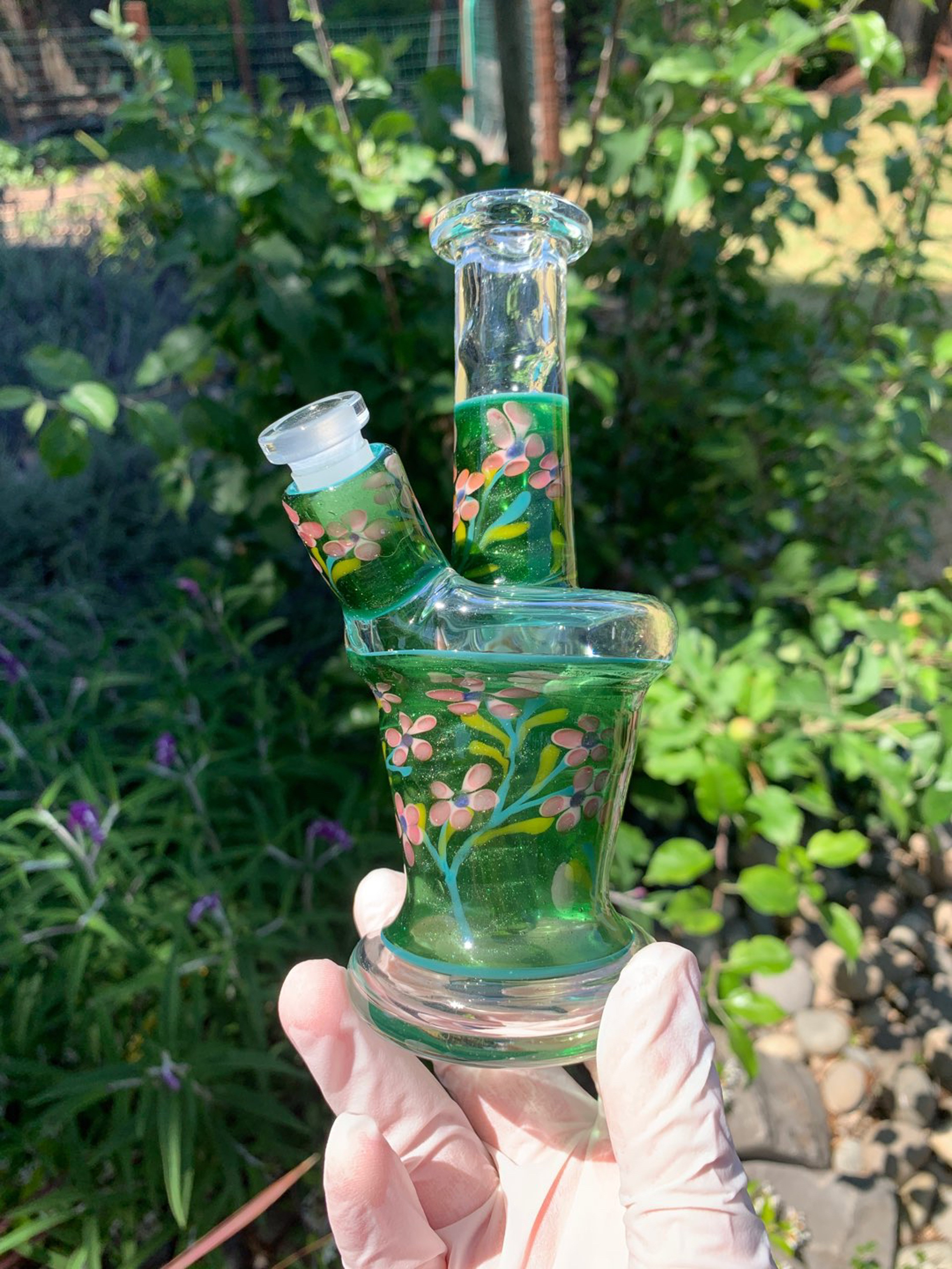 Preview pic of 10mm floral minitube by saritaglass 🇺🇸