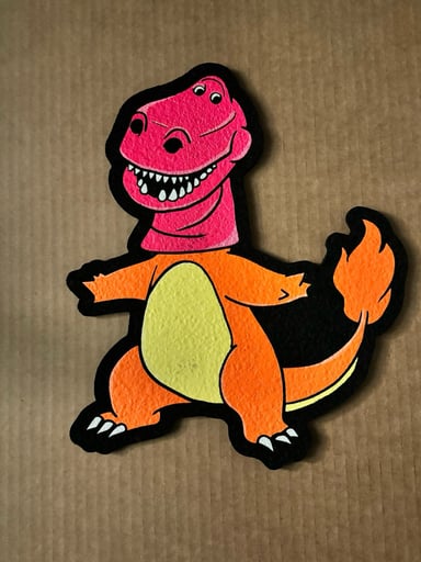 Preview pic of Pink Rex charmander Le:25