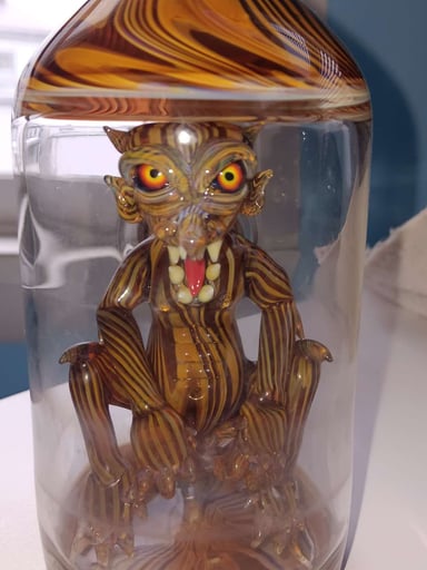 Preview pic of Kaleb Folk "Woodrow" goblin ina bottle #1 2017