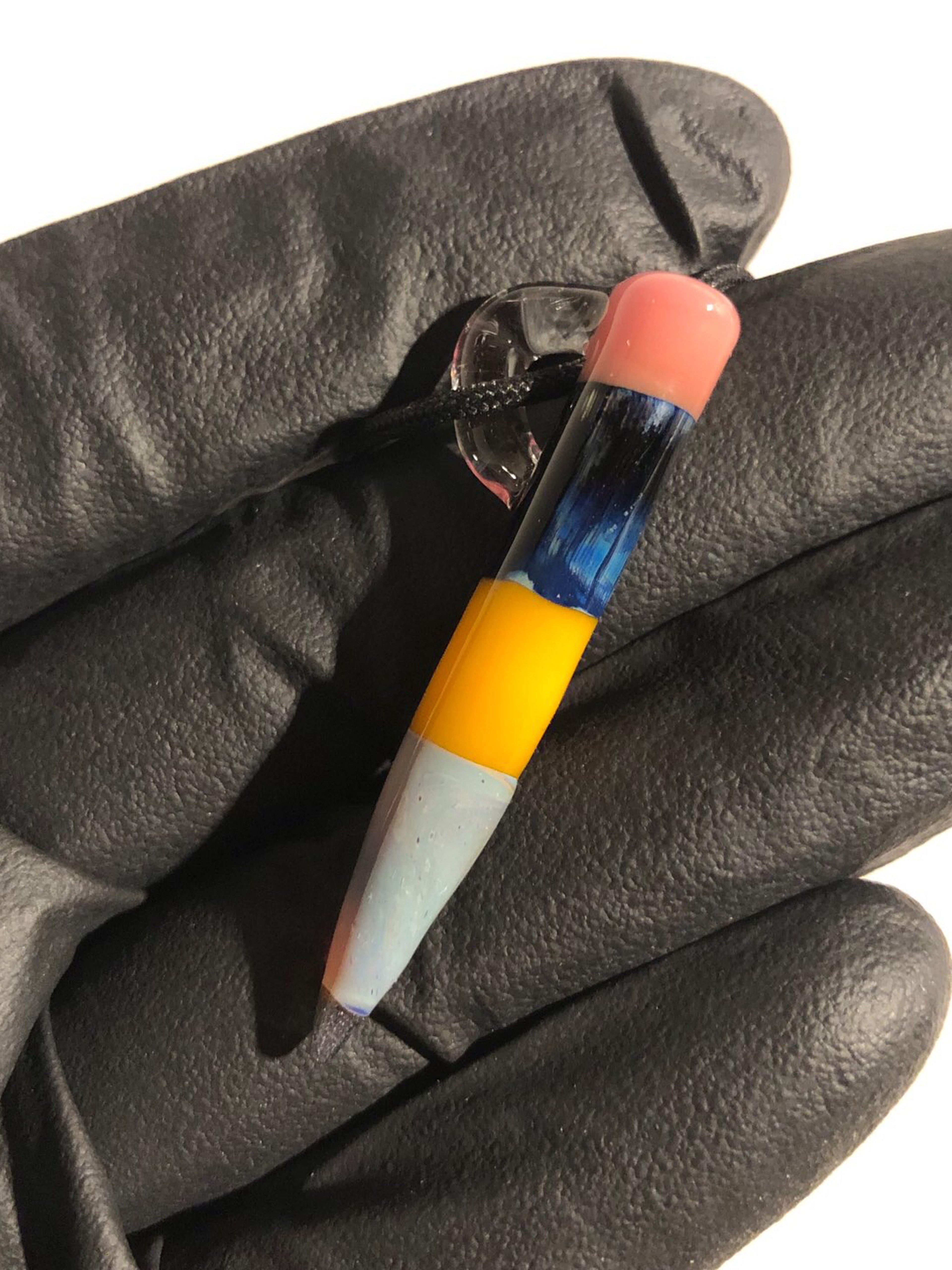 Sherbet Glass Miniature Pencil Pendant image 0