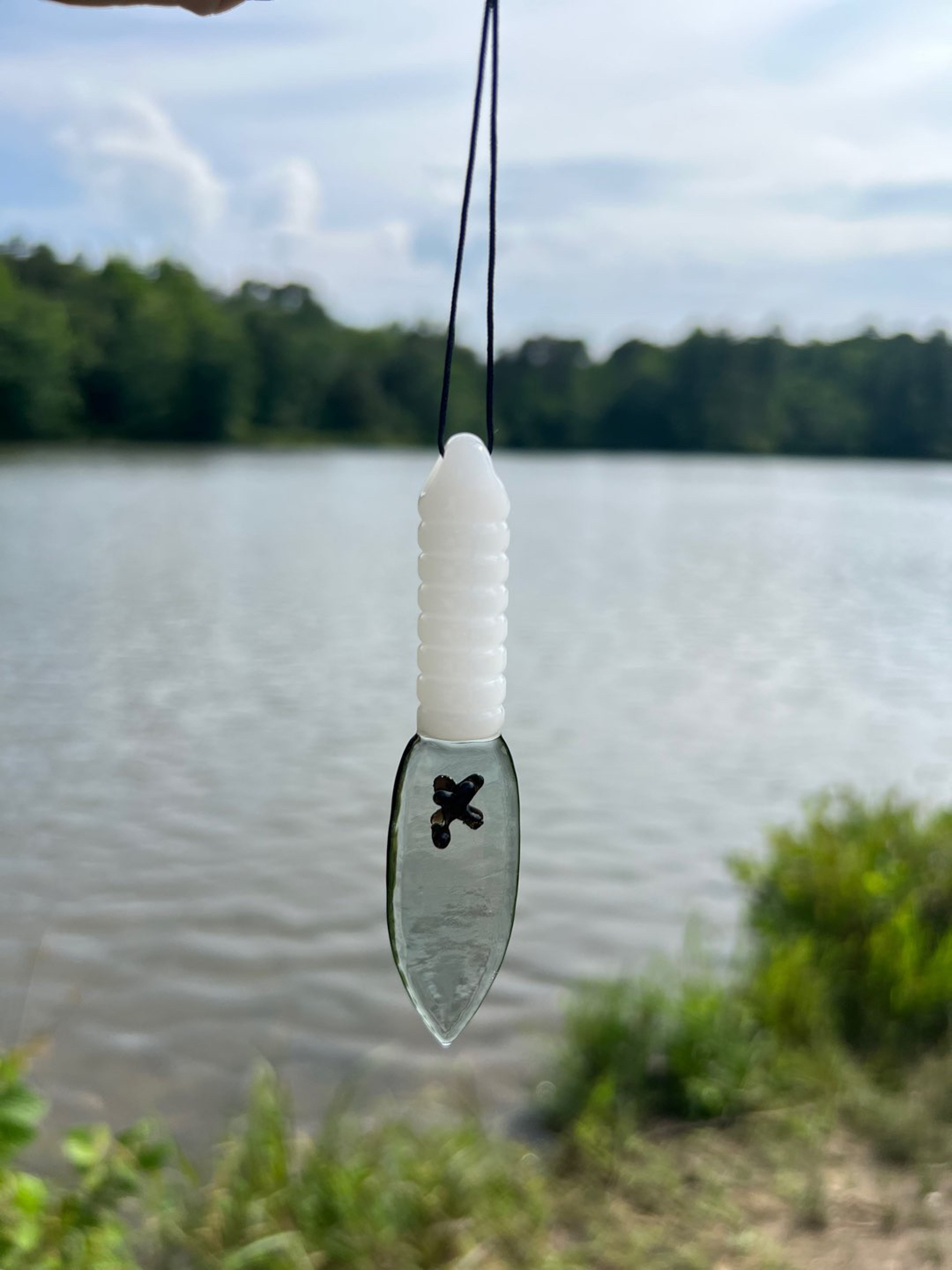 Preview pic of 4” Spear Pendant/Dab Tool w Necklace String