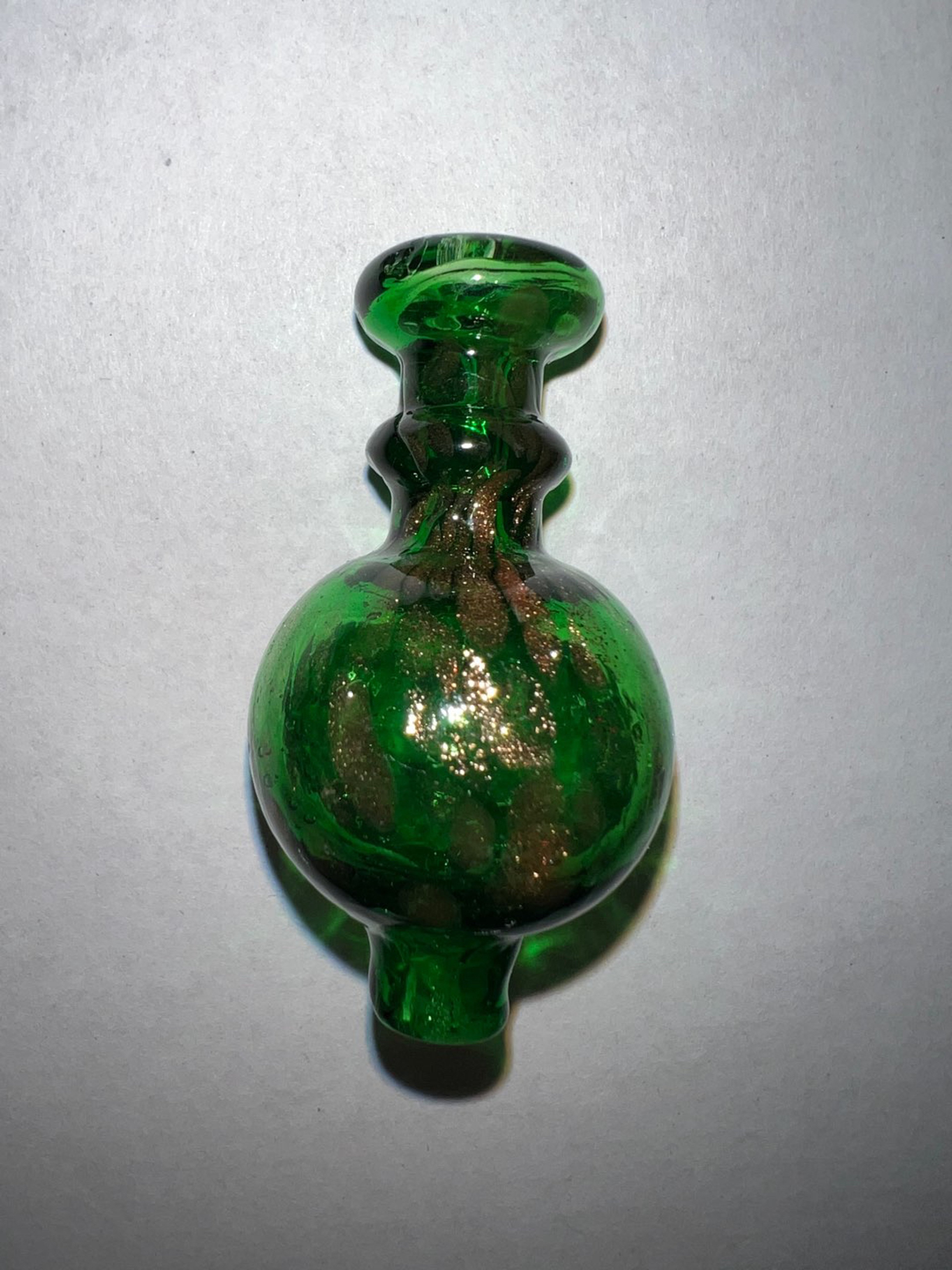 Green/Gold Sparkle Carb Cap image 0