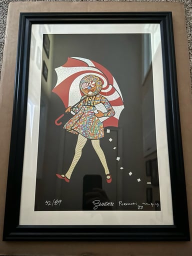 Preview pic of Slinger x gong x pyroscopic “acid eater girl” 11x17 foil print!