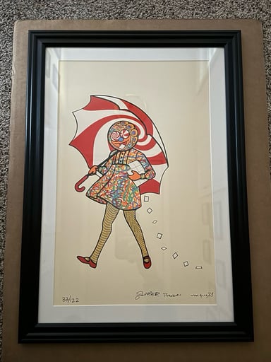 Preview pic of Slinger x gong x pyroscopic “acid eater girl” custom frame