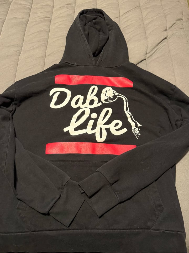 Dab Life Run DMC Style Hoodie Size L Image