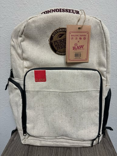 Preview pic of RAW burlap smell proof back bag