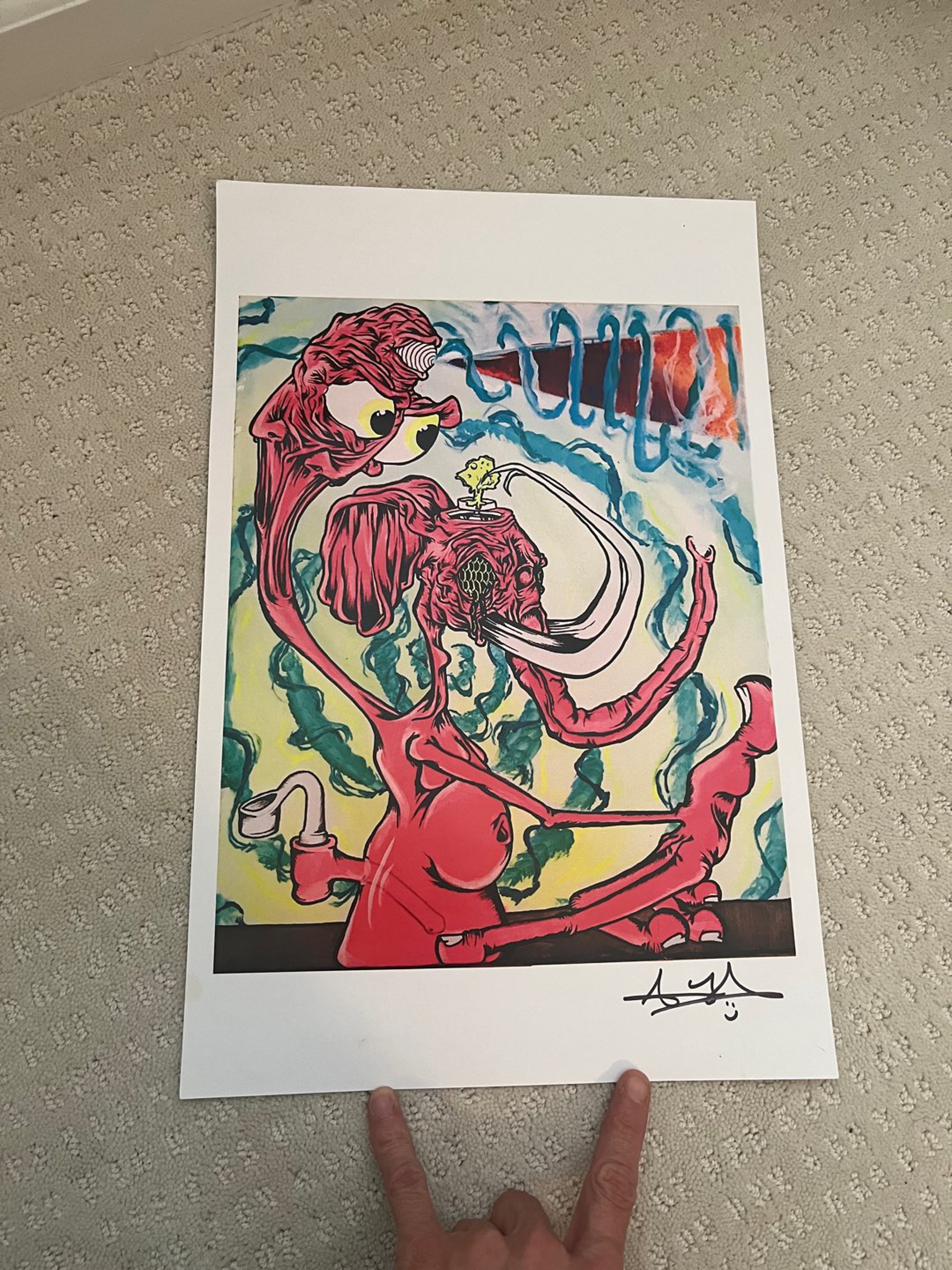 Aaron Brooks (abrooksart) Pink Elephant Print image 0