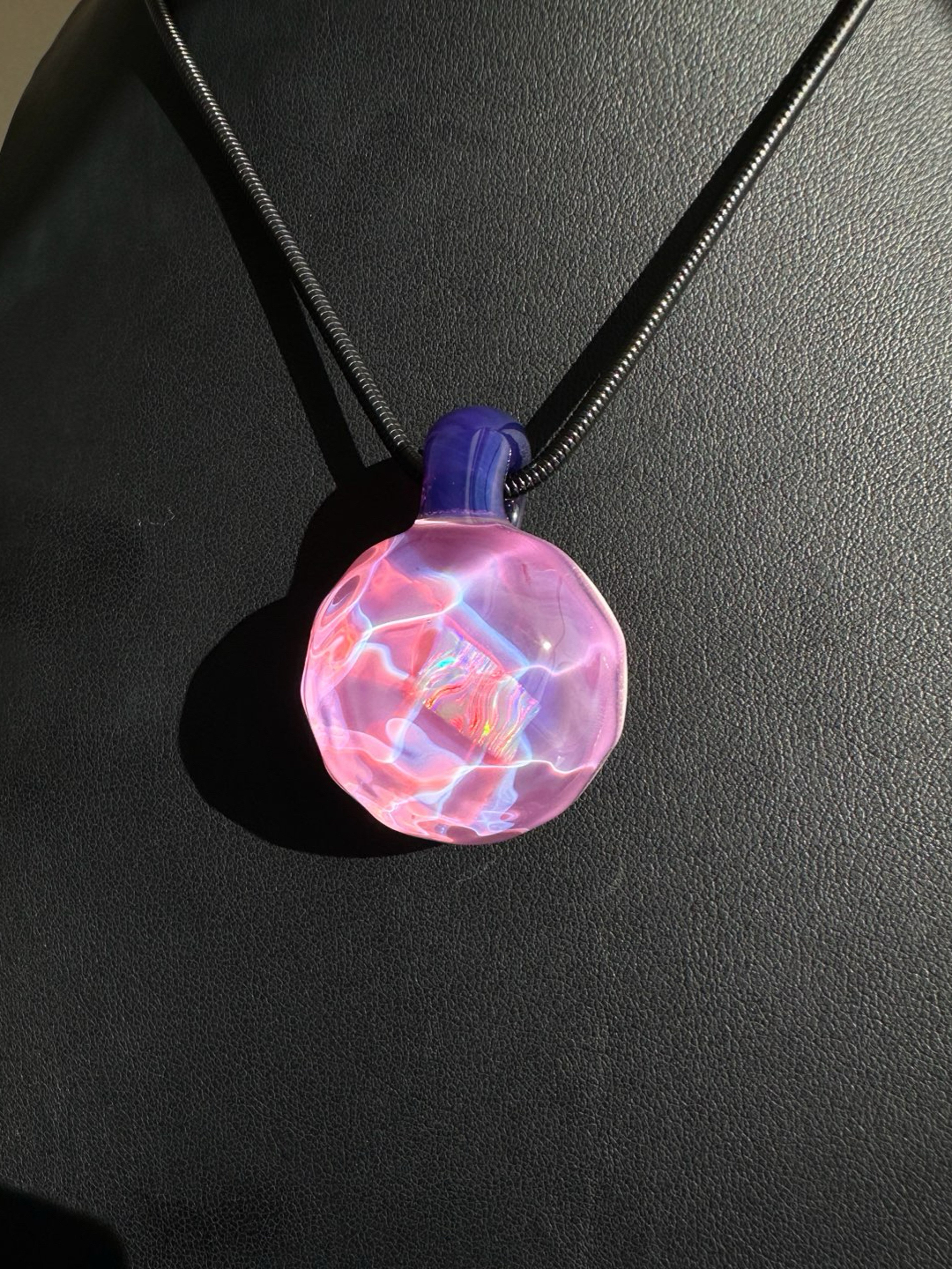 Paul Taylor Glass - Royal Jelly Poolside pendy w/ opal image 0