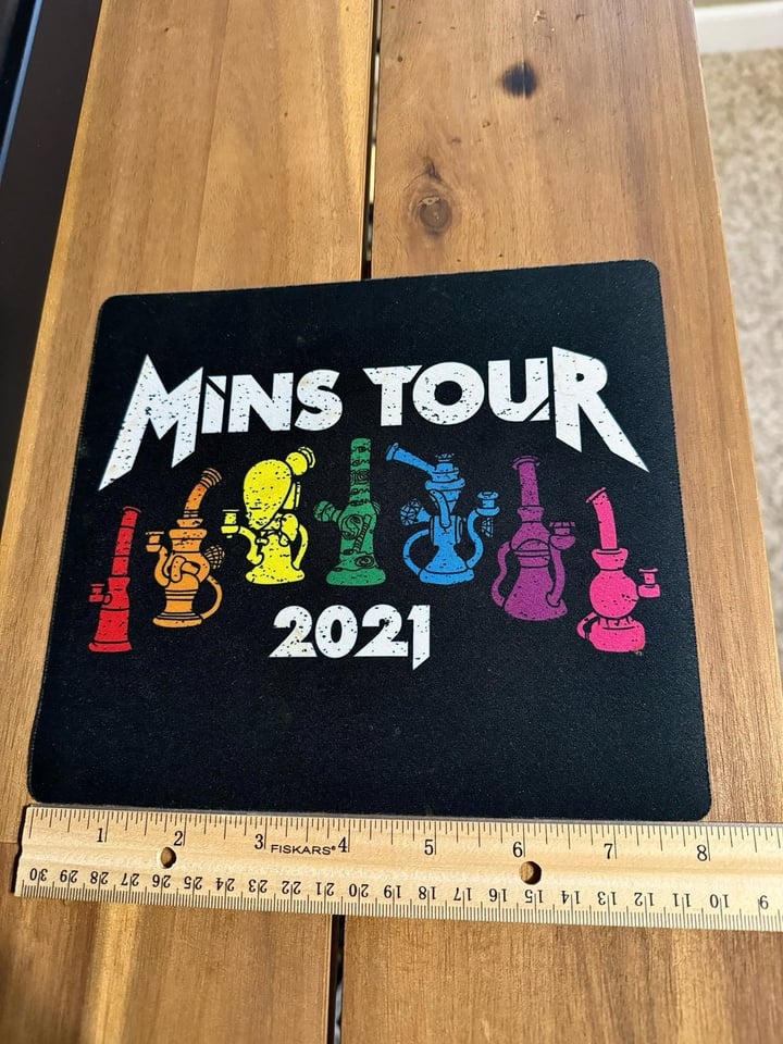 Mins Tour 2021 Mouse Pad Style Mat Image 2