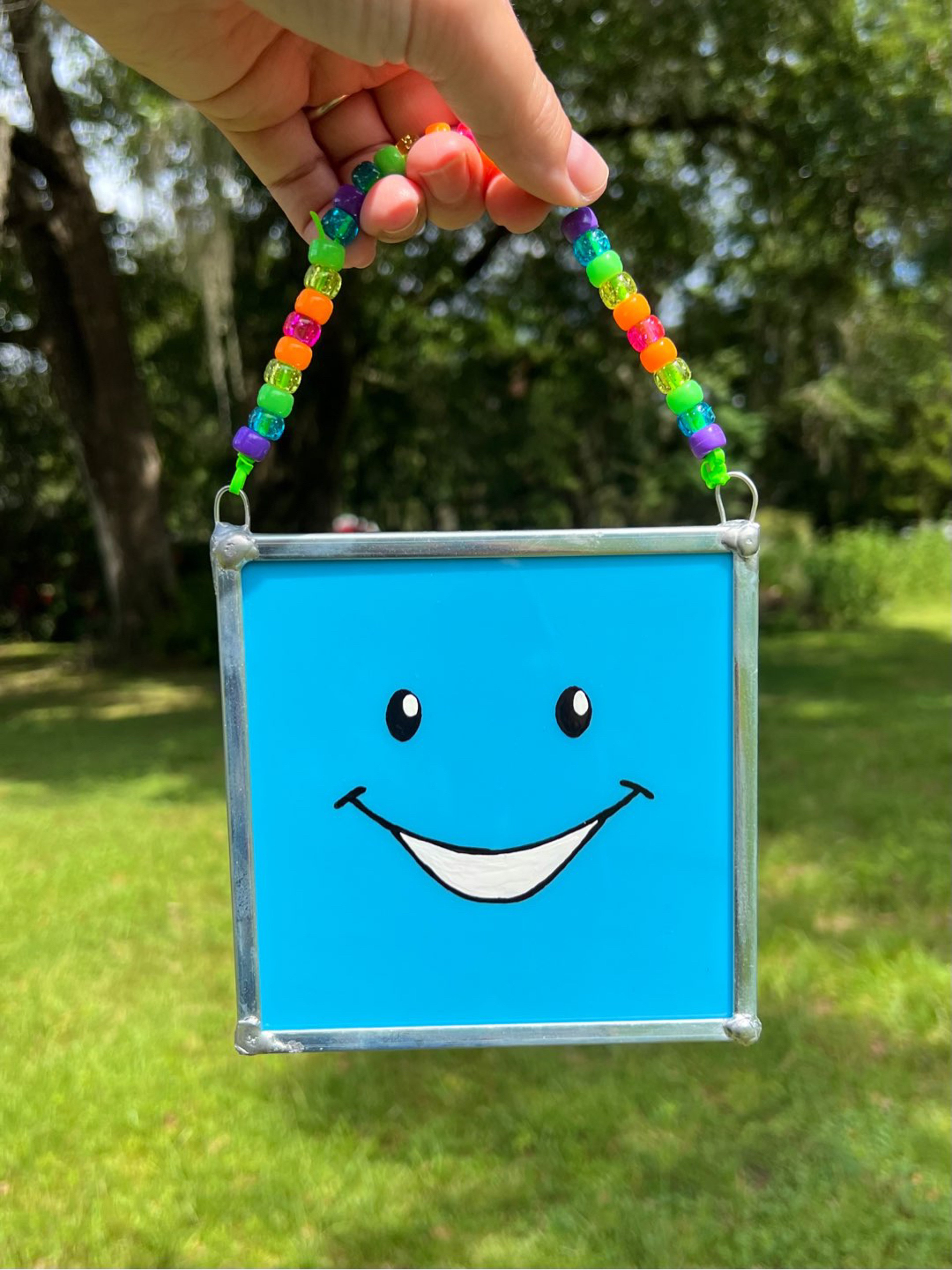 90s Nick Jr Face Stained Glass image 0