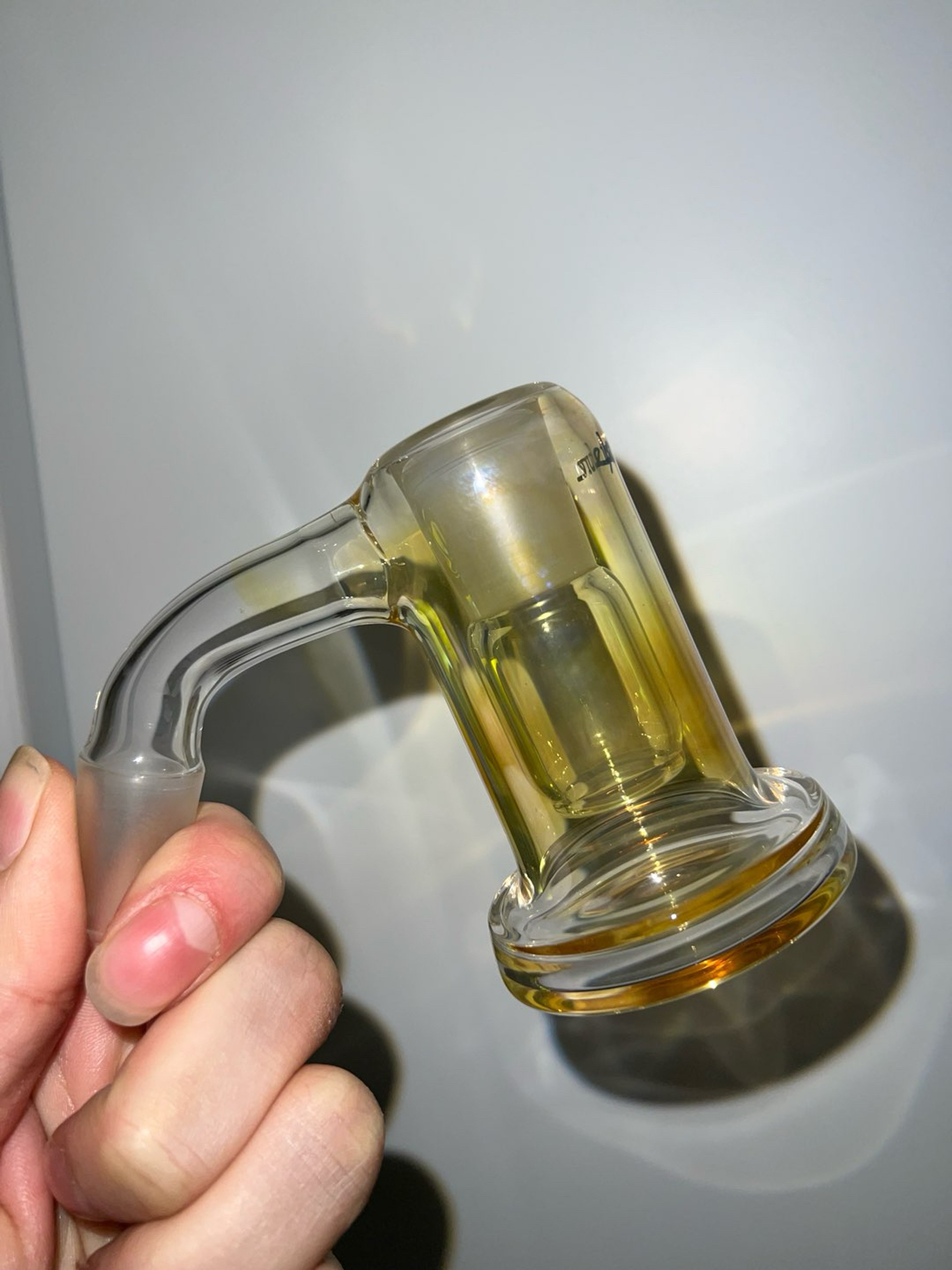 FUMED Leisure Glass 45 degree Dry Ash Catcher 18mm image 0