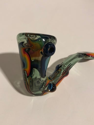 Preview pic of Jeff Green Glass 2015 Rainbow Sherlock Pipe