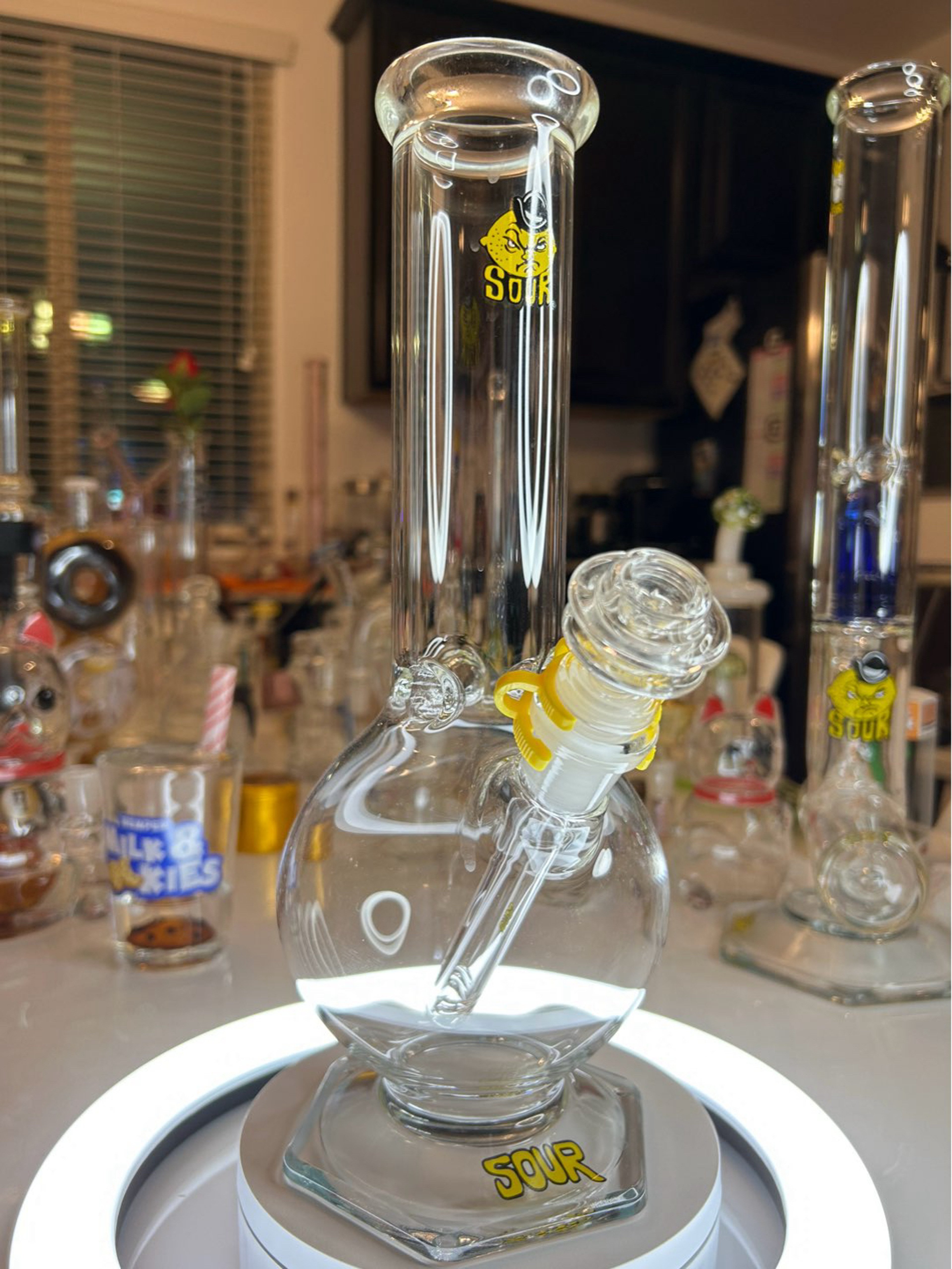 New 12” SourGlass bubble beaker image 0