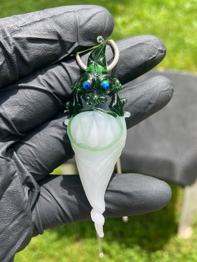 Preview pic of Opal Eyed Mindful Machine Elf Pendant