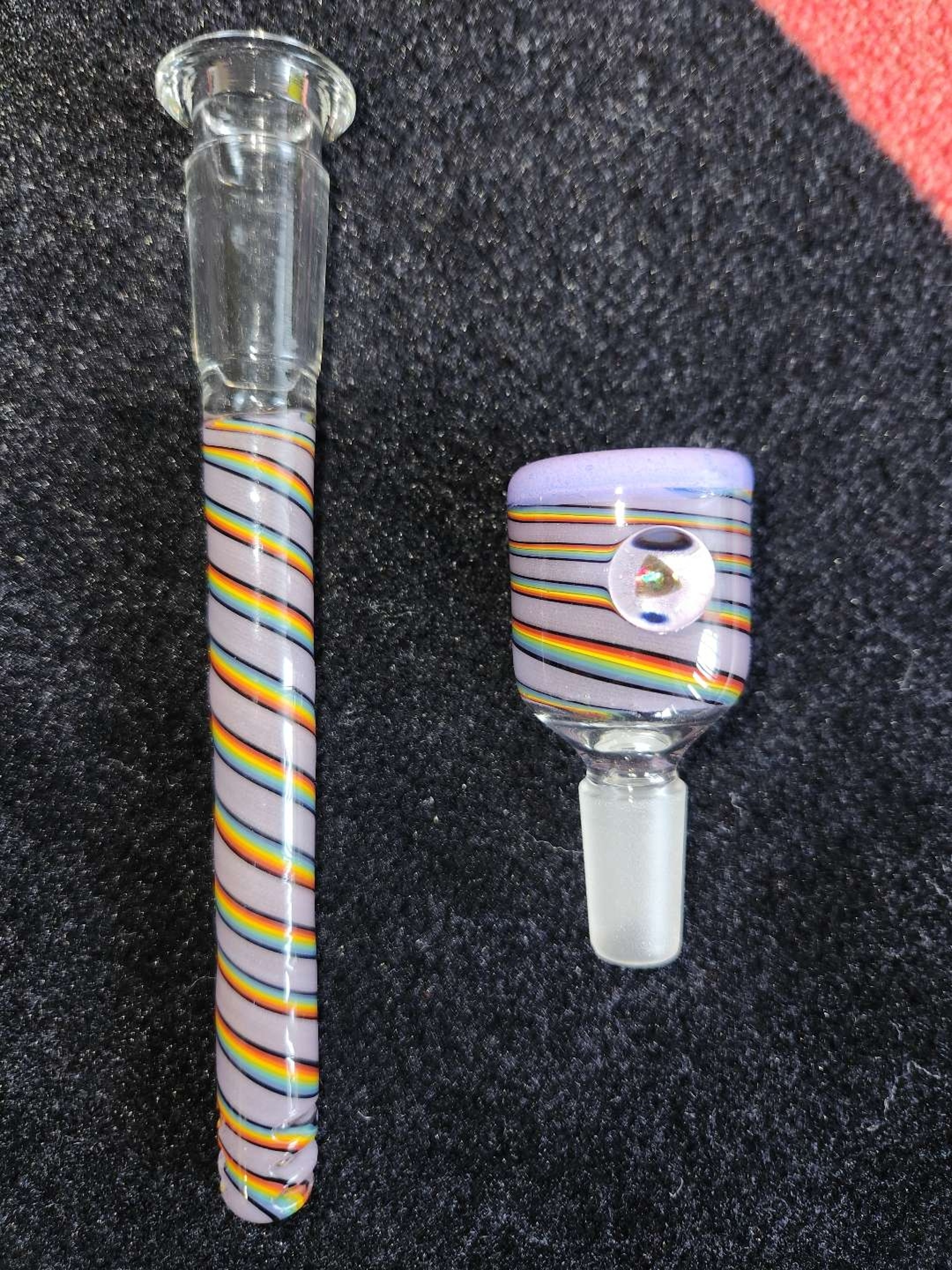 OJ Flame downstem and slide w/opal image 0