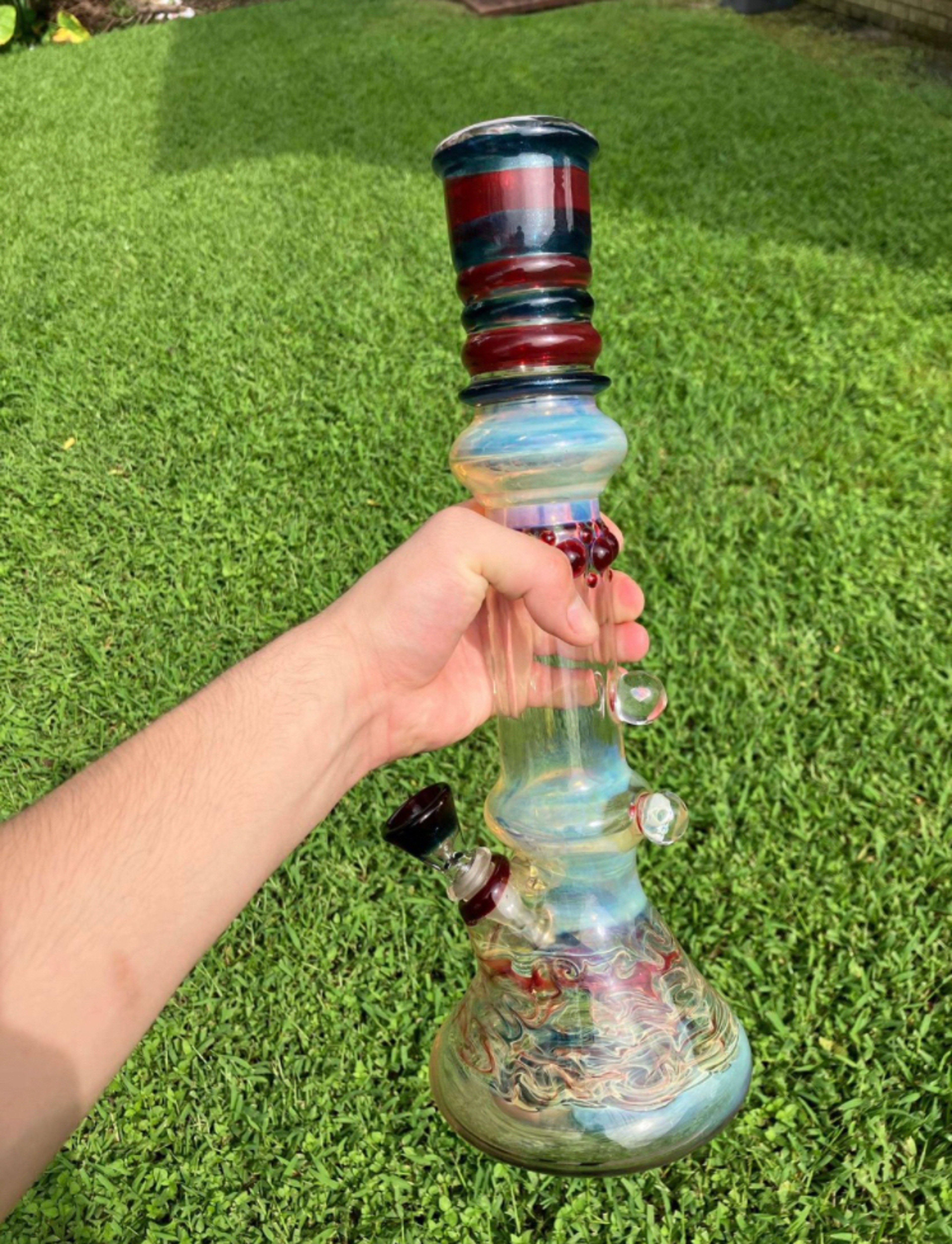 9mm worked beaker Orion Glassware image 0