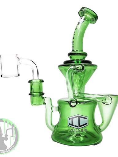 Preview pic of IC Glass - Double Intake Double Drain Recycler - Green