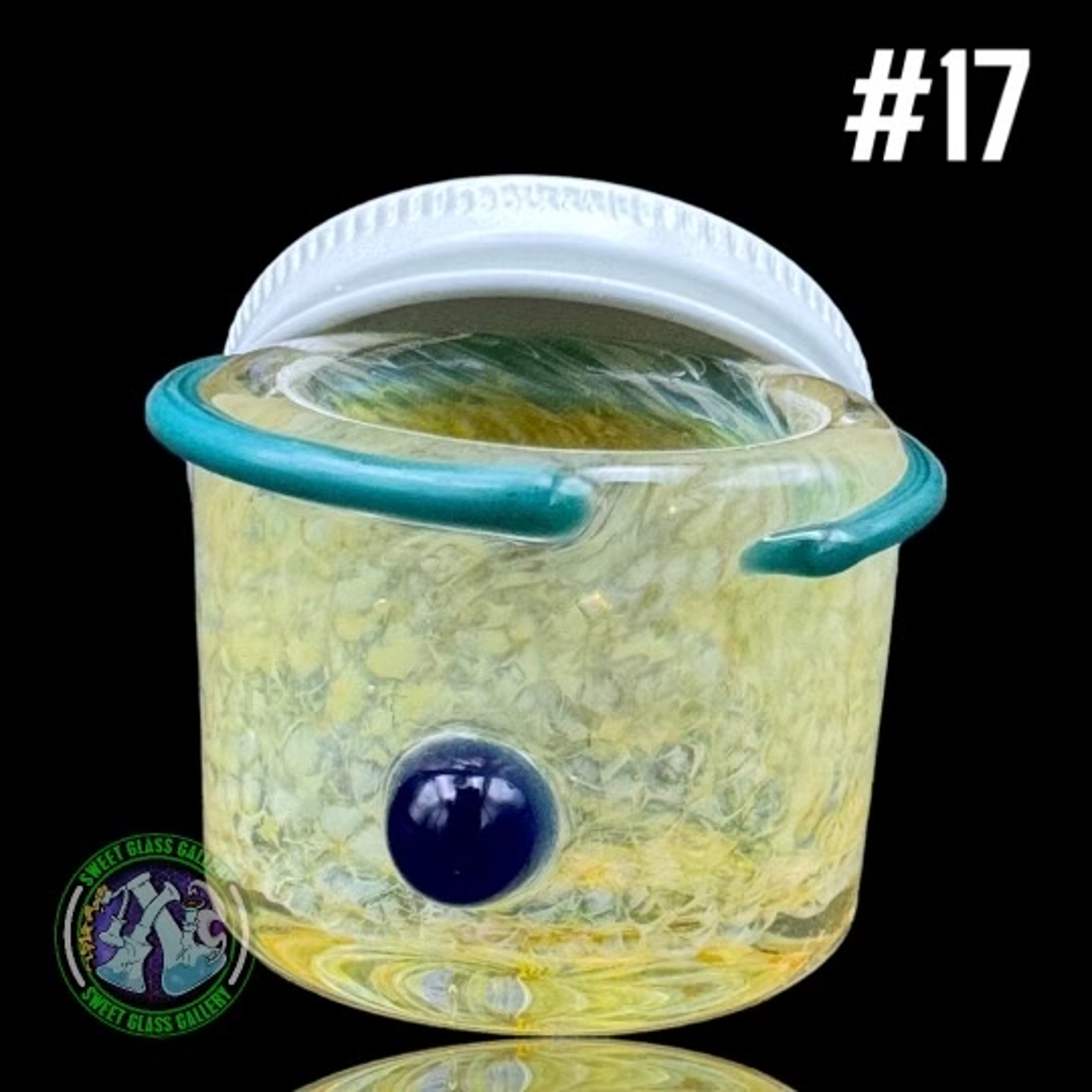 Preview pic of Ben’s Glass Art - Fumed Baller Jar #17