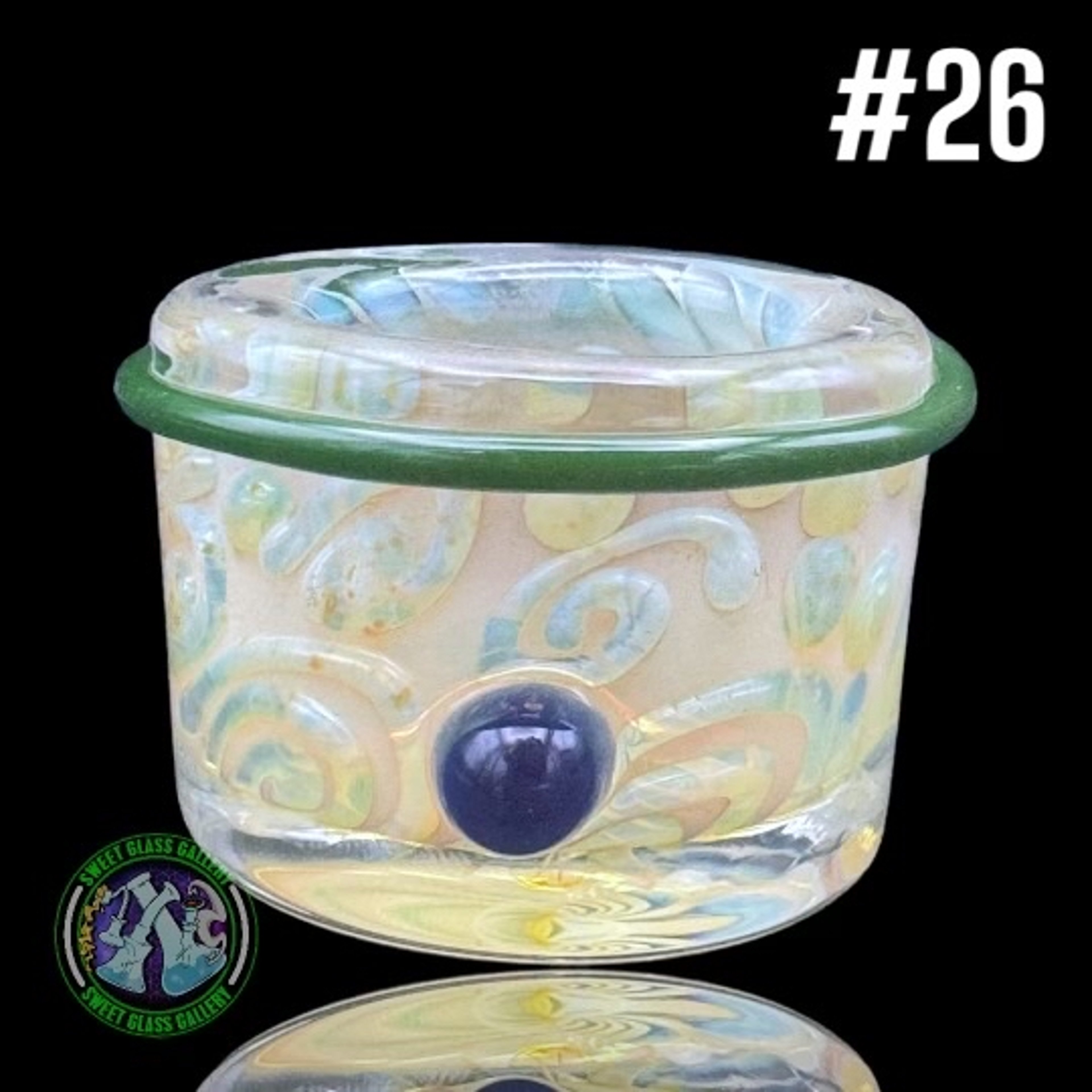 Preview pic of Ben’s Glass Art - Fumed Baller Jar #26