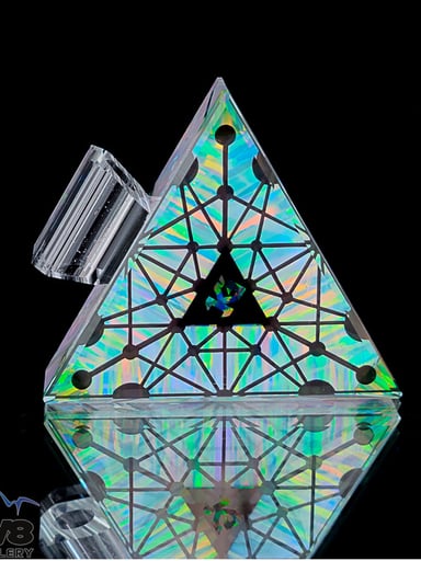 Preview pic of Kravin X Graphic Zack Quantum Opal Trinagualar Pendant