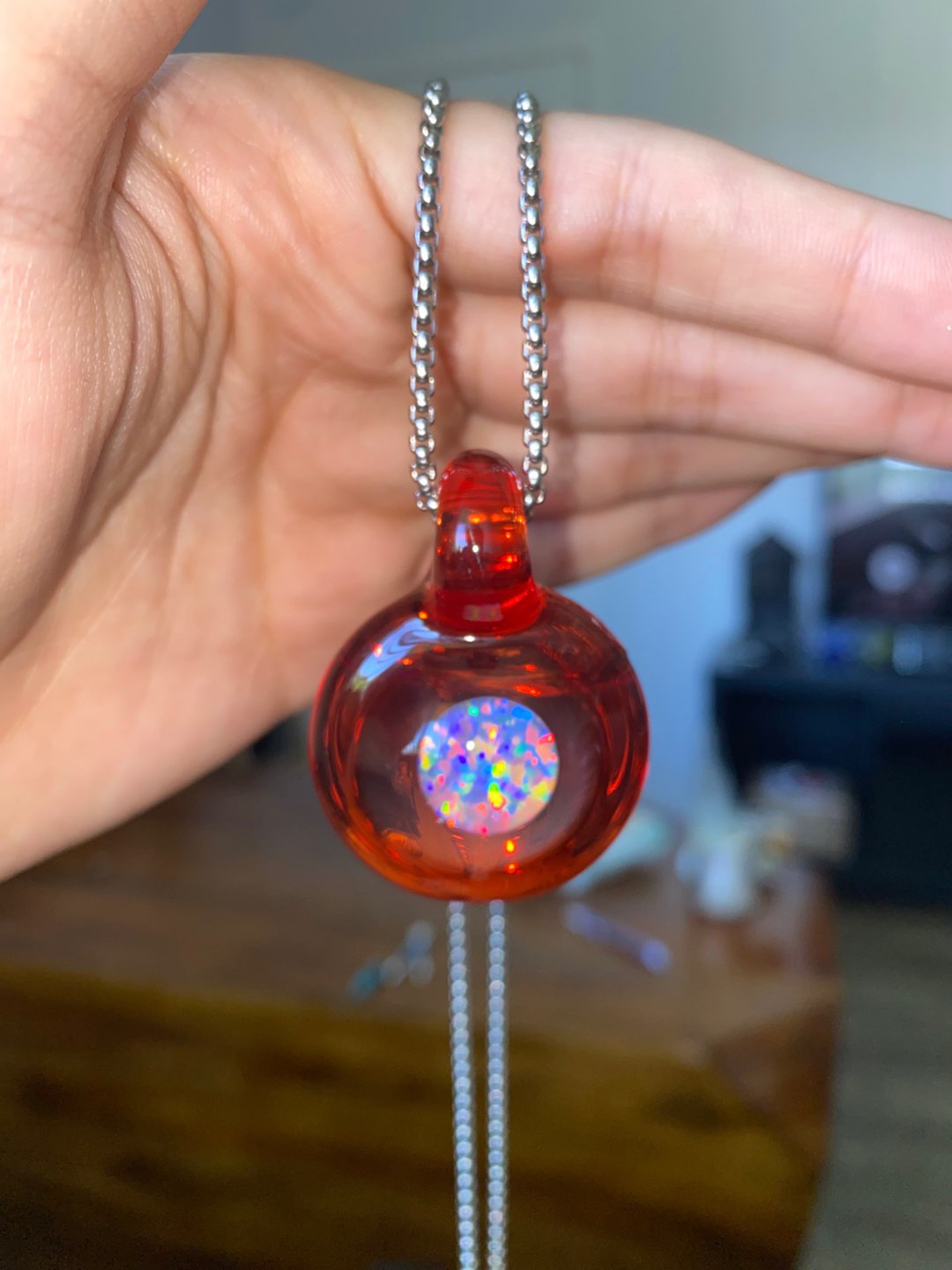 Preview pic of TG red opal pendant 🔴