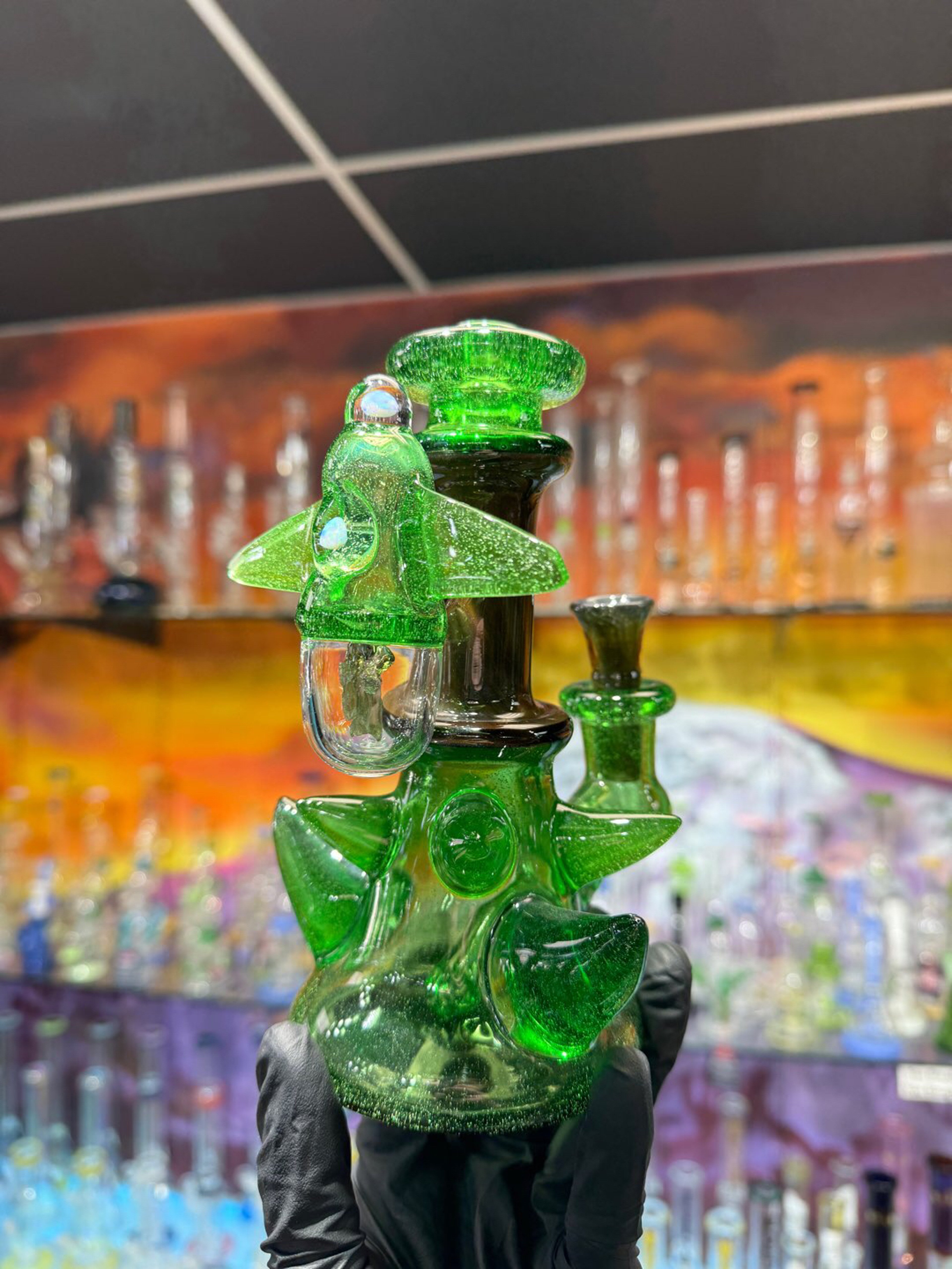 Moldavite Dab rig by G Check Glass image 0