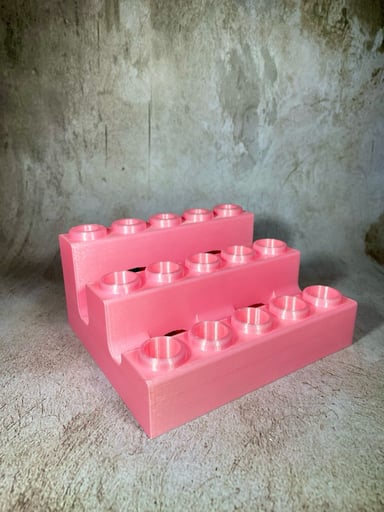 Preview pic of Pink Silk 15 Slot Display (Pick your color and size)