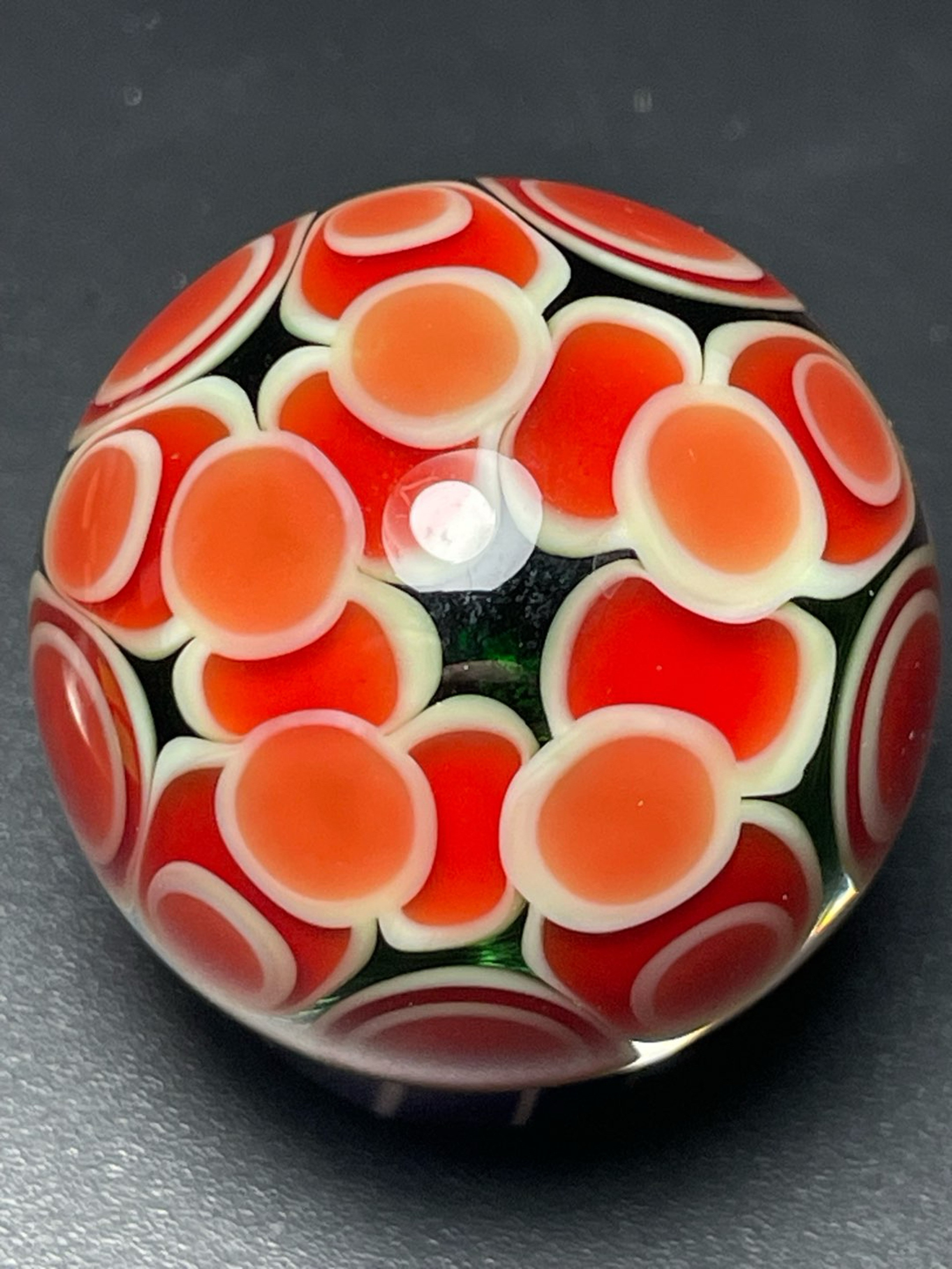 1.33”/ 33.9mm dichroic dot stack marble image 0