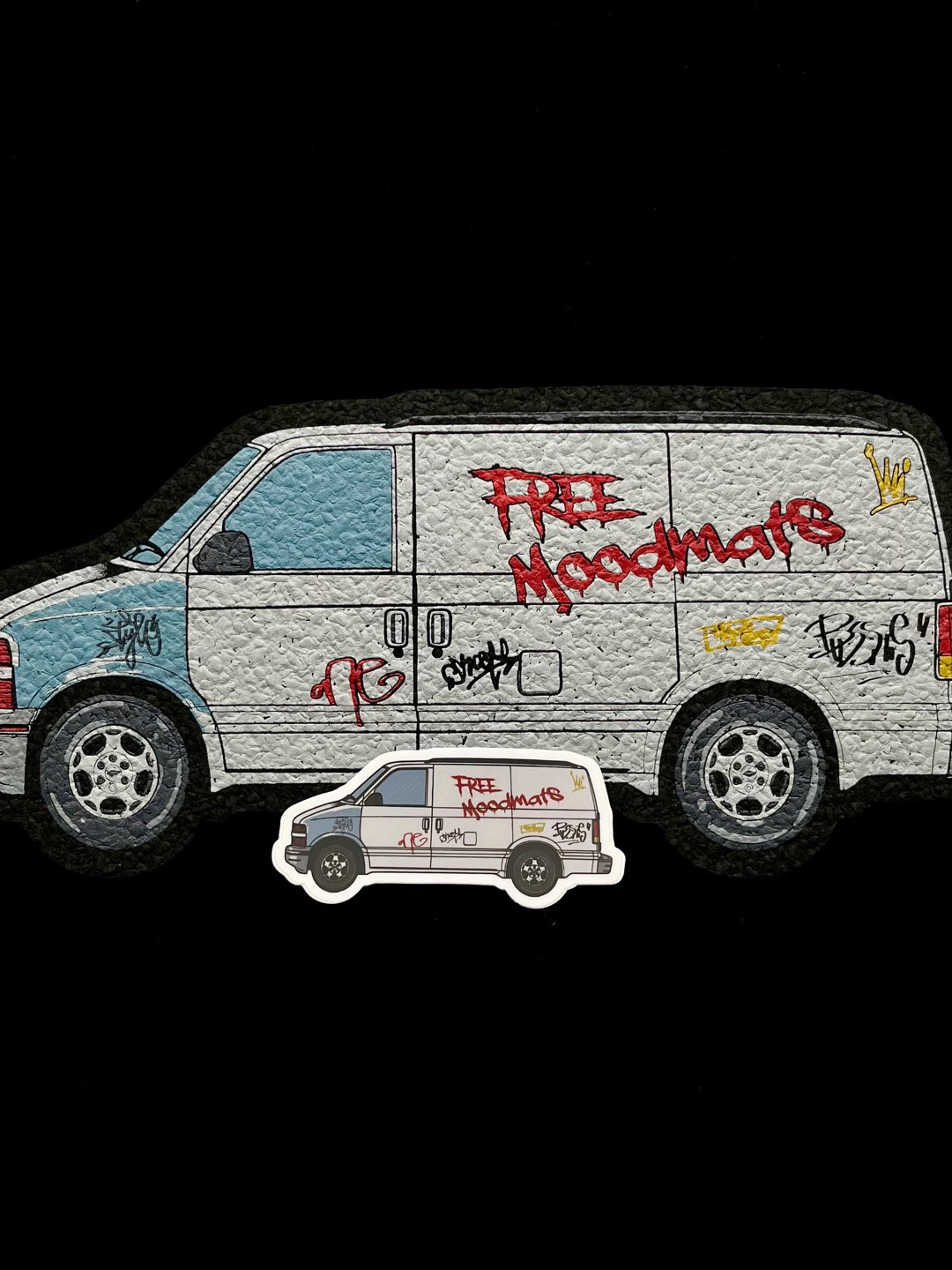 Preview pic of Free Moodmats Van Mat by Dimebag Designs x 710 Emporium x Moodmats