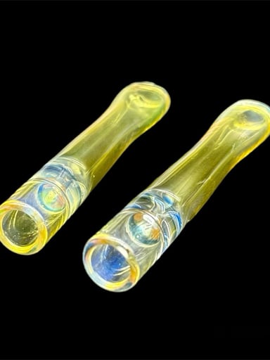 Preview pic of 2 pieces - One Hitter Glass Pipe