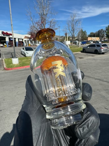 Preview pic of Tree arm perc puffco top amber