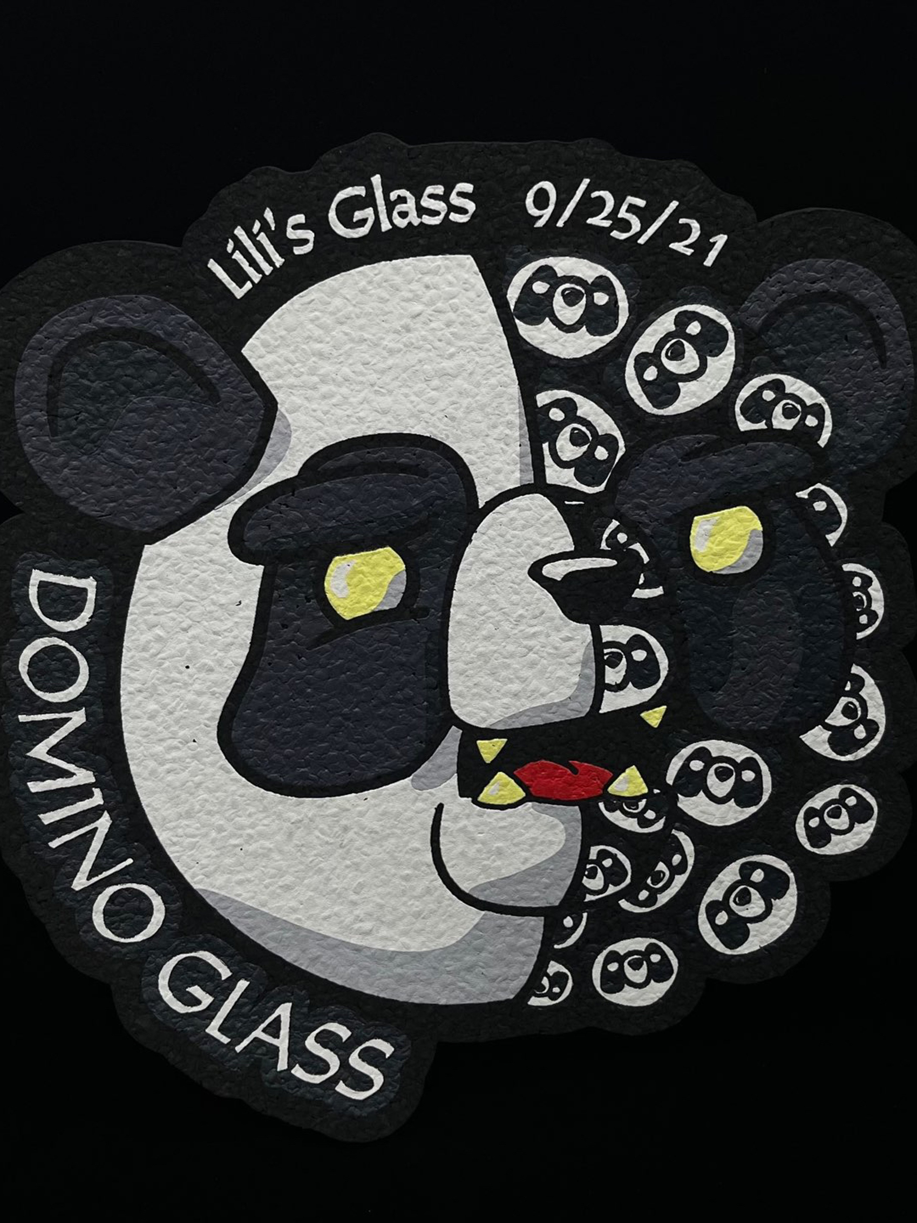 Preview pic of Panda 12” Mat by Moodmats x Domino Glass x Lilis Glass