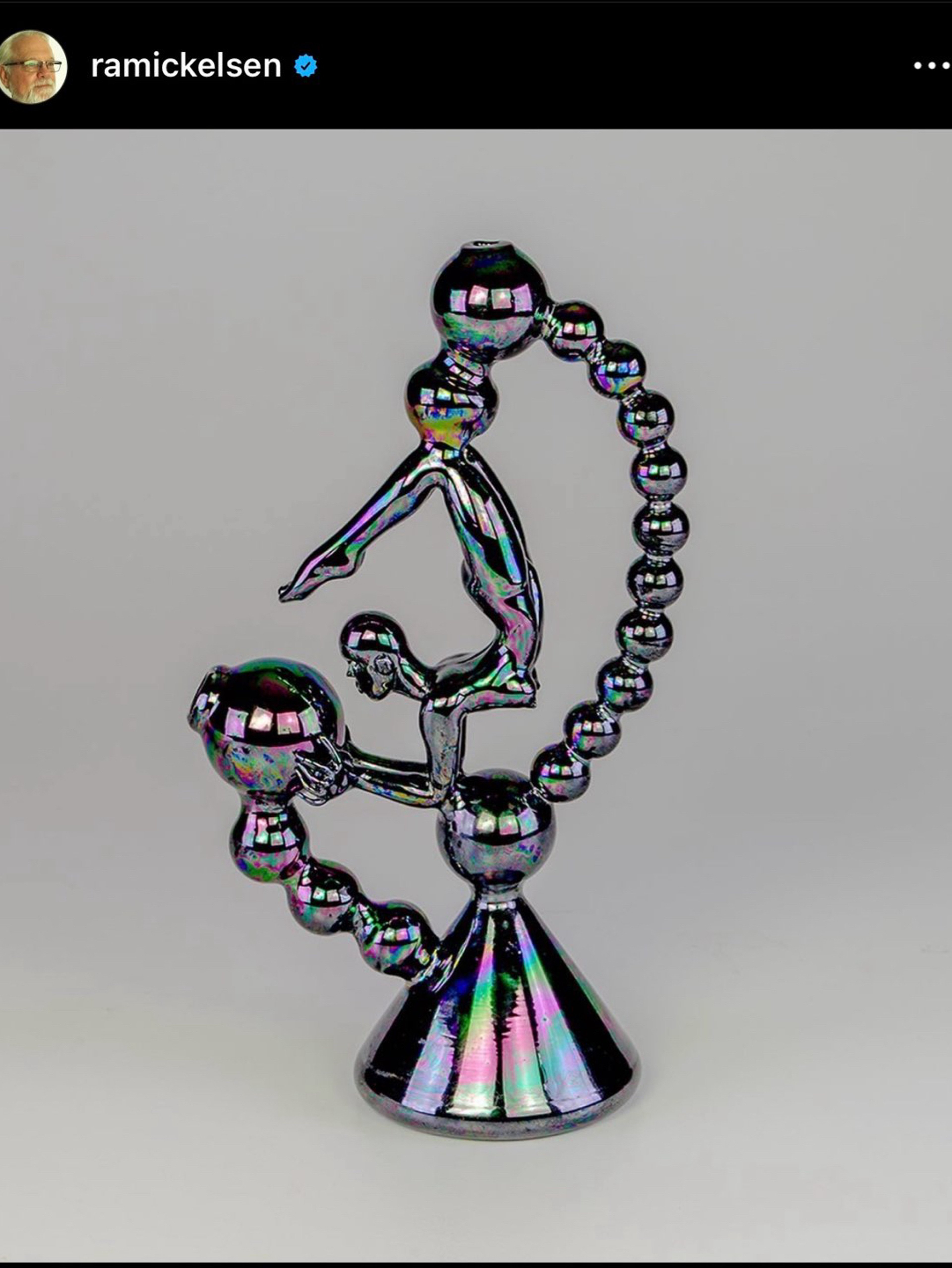 Black Mother Of Pearl - robert mickelson glass image 0