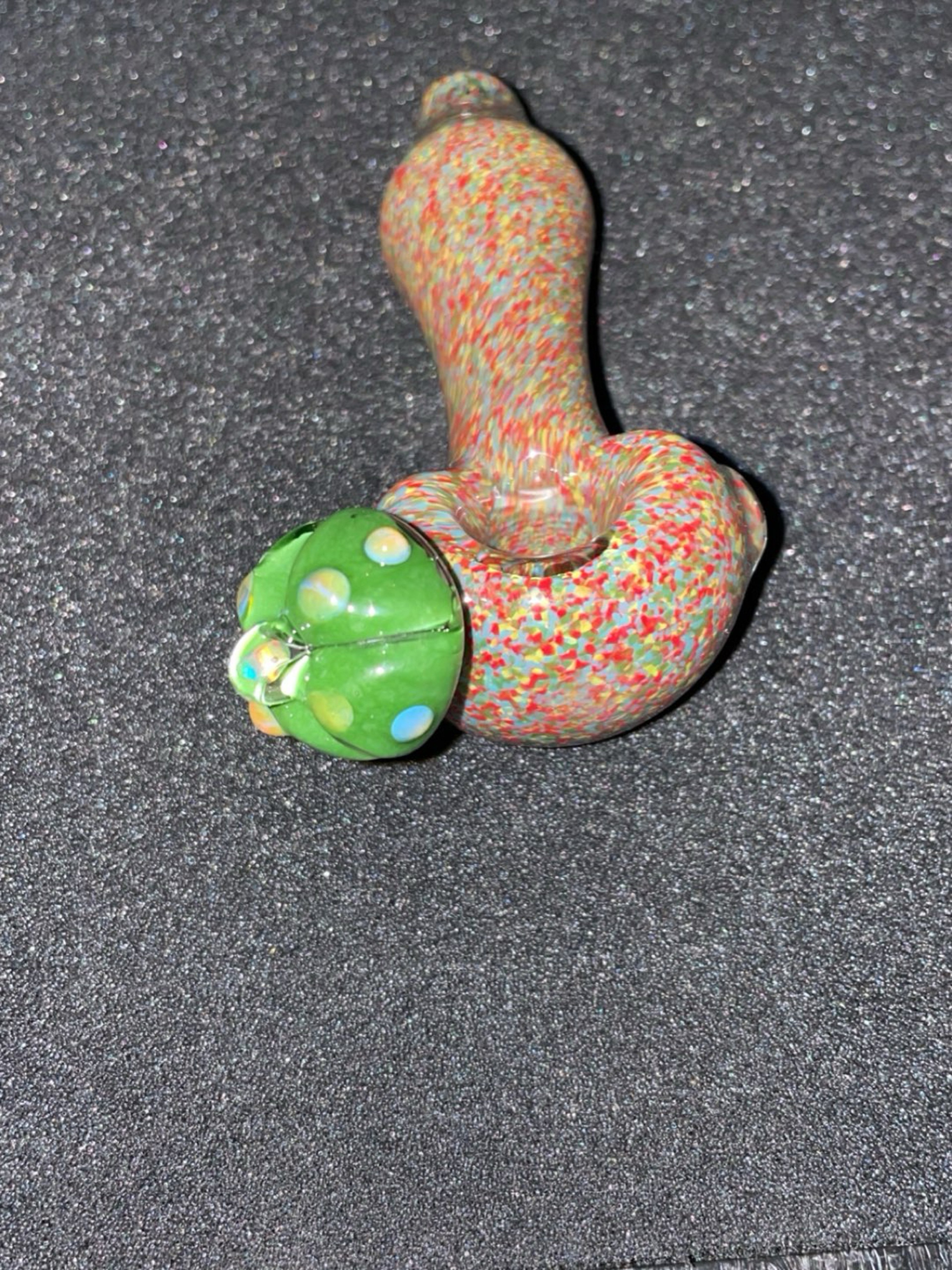 Preview pic of Multicolor frit peyote bowl