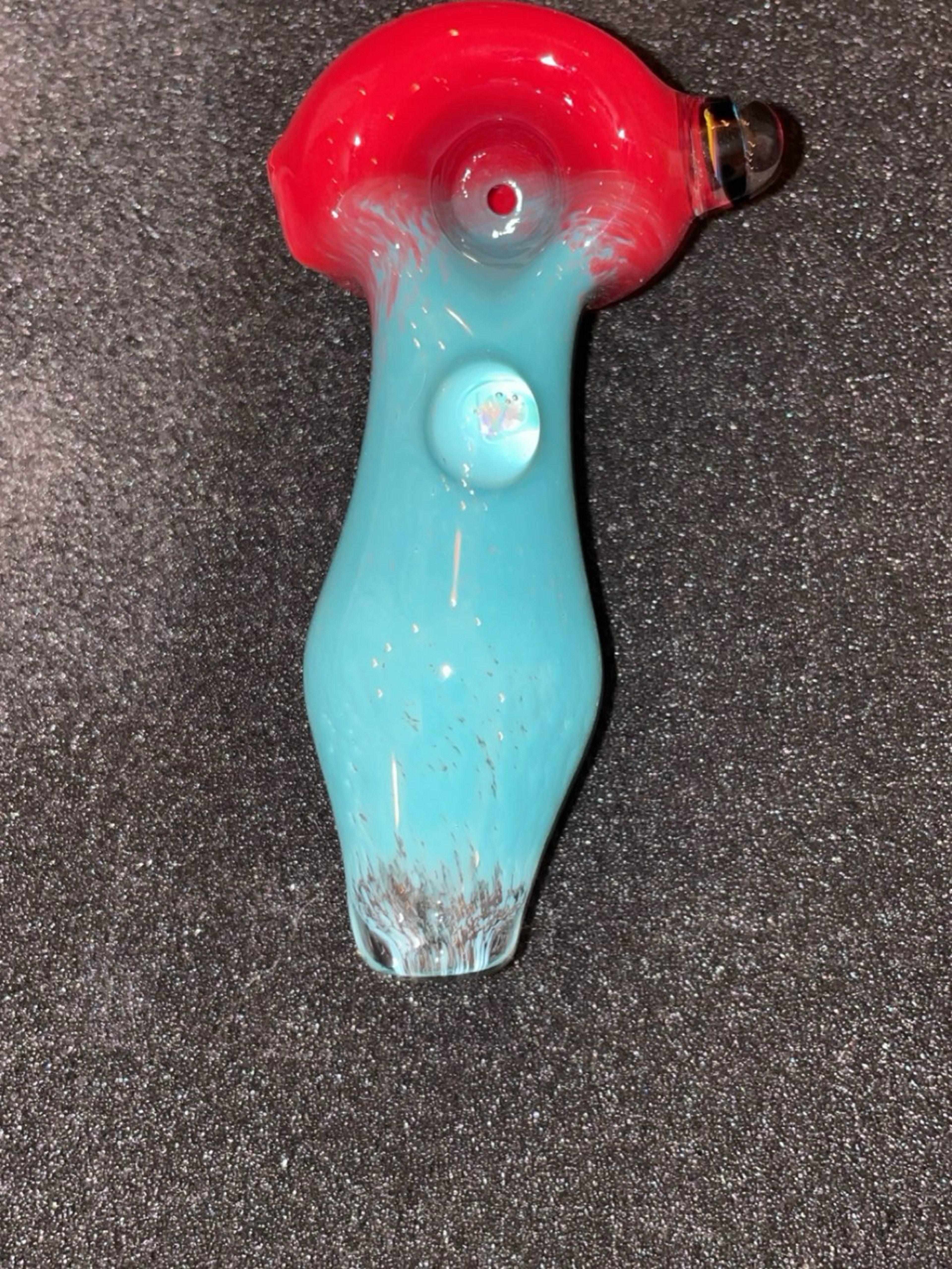 Preview pic of Red & Turquoise Frit Bowl