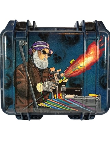 Preview pic of Idabtoons Ultimate Snodgrass Collector Pelican Case (UV + Glows in the dark)