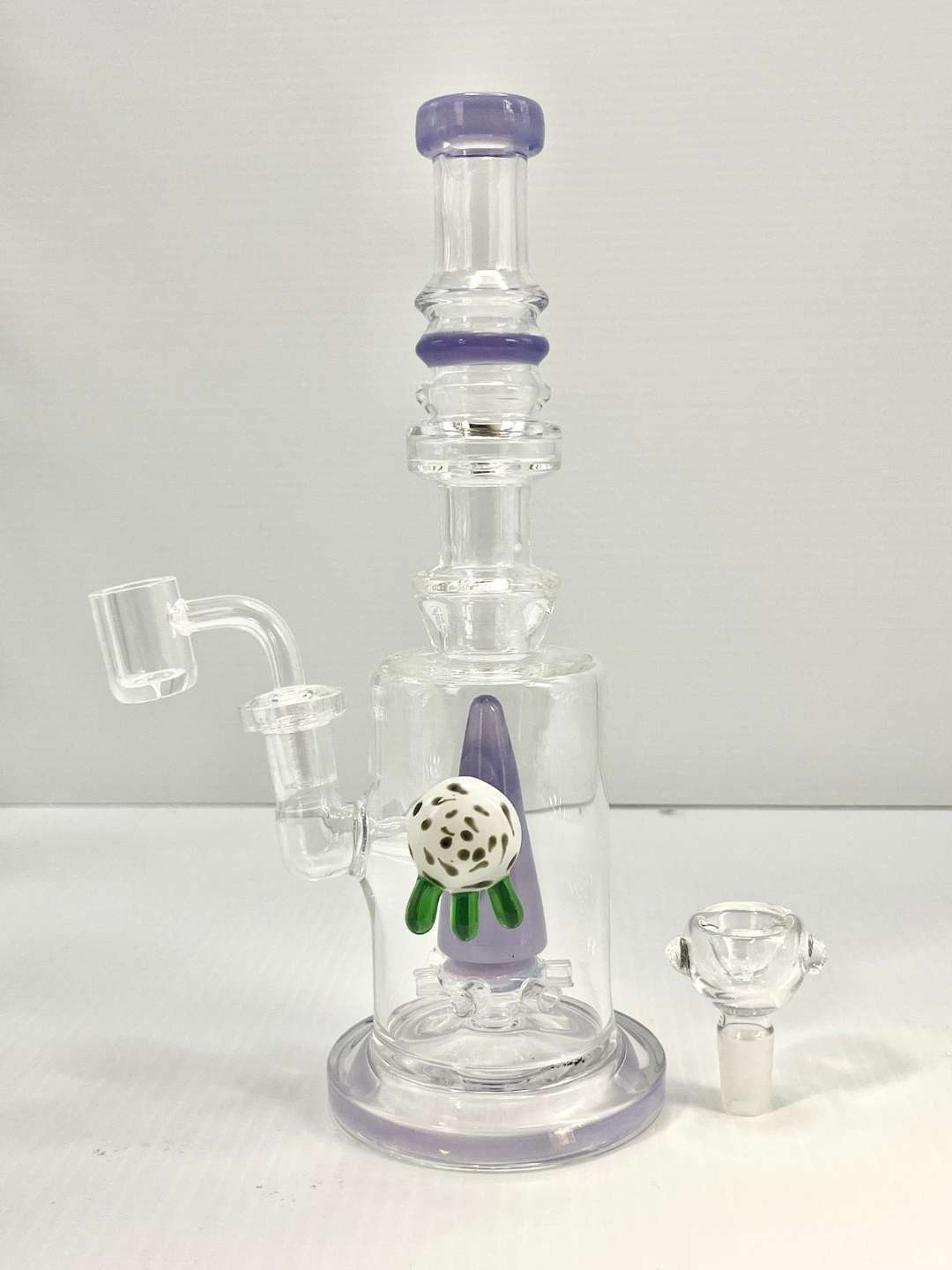 Purple and Transparent Beautiful Glass Rig image 0