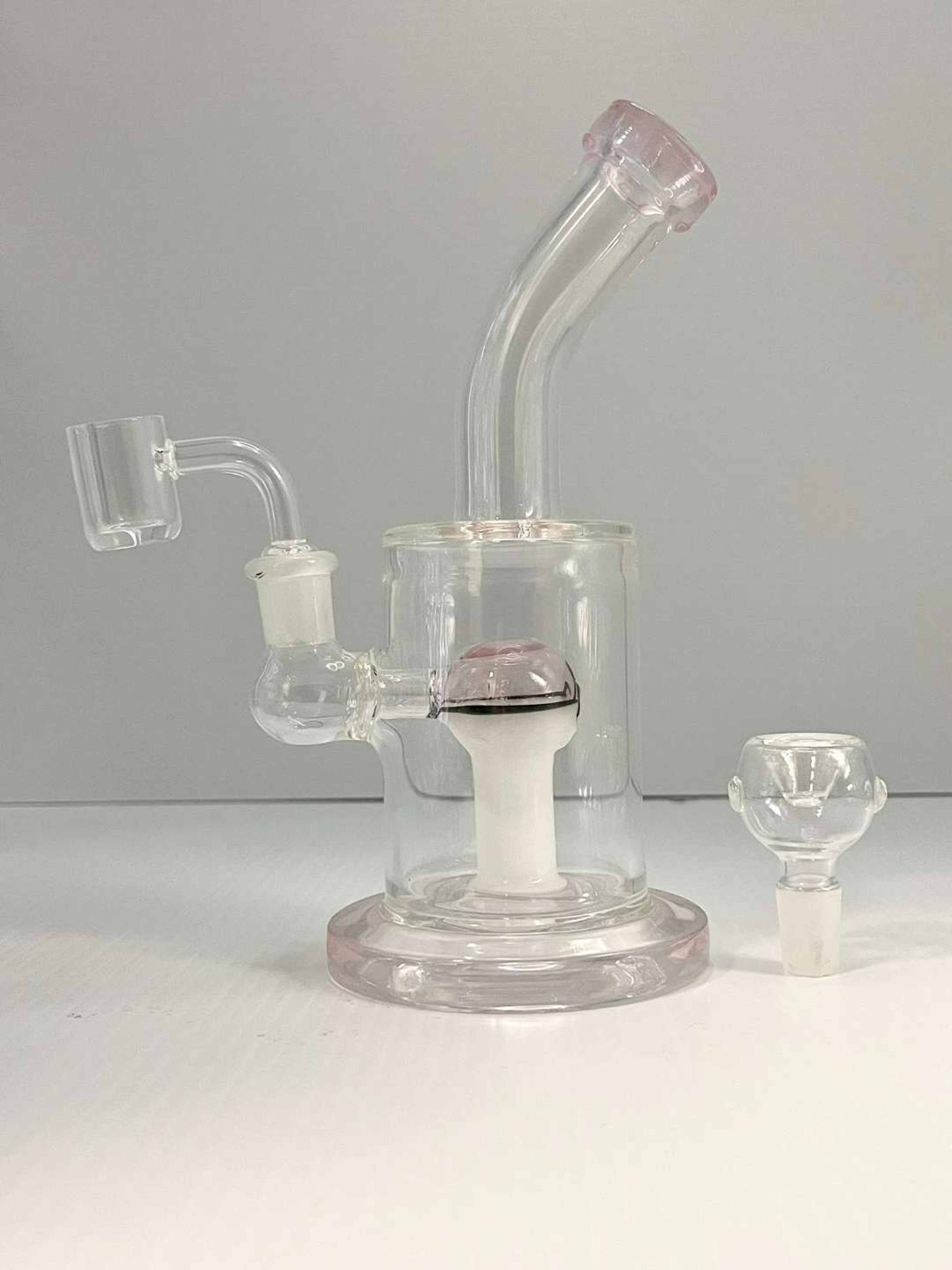 Beautiful Withe Egg Transparent Glass Rig image 0