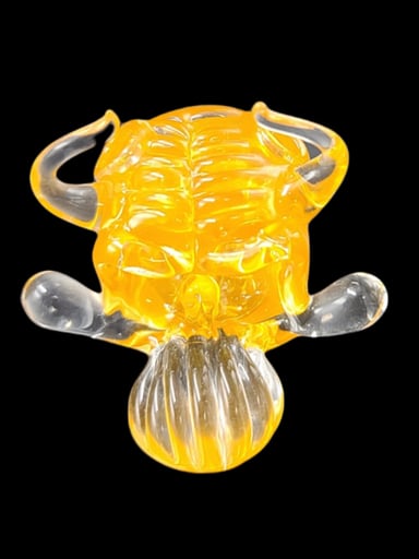 Preview pic of Lid Glass Horned Demon Pendant